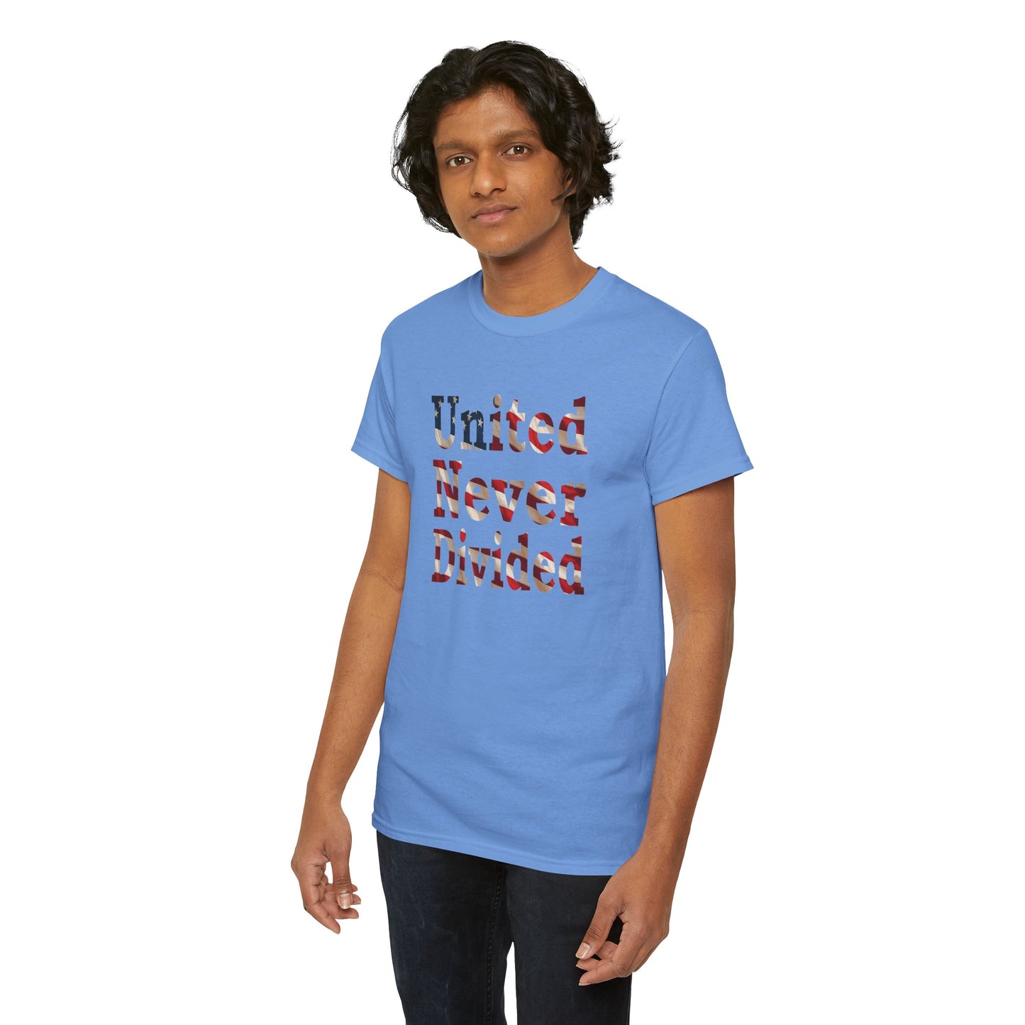 United Never Divided T-Shirt – Patriotic American Flag Shirt - Show Your American Pride Tee