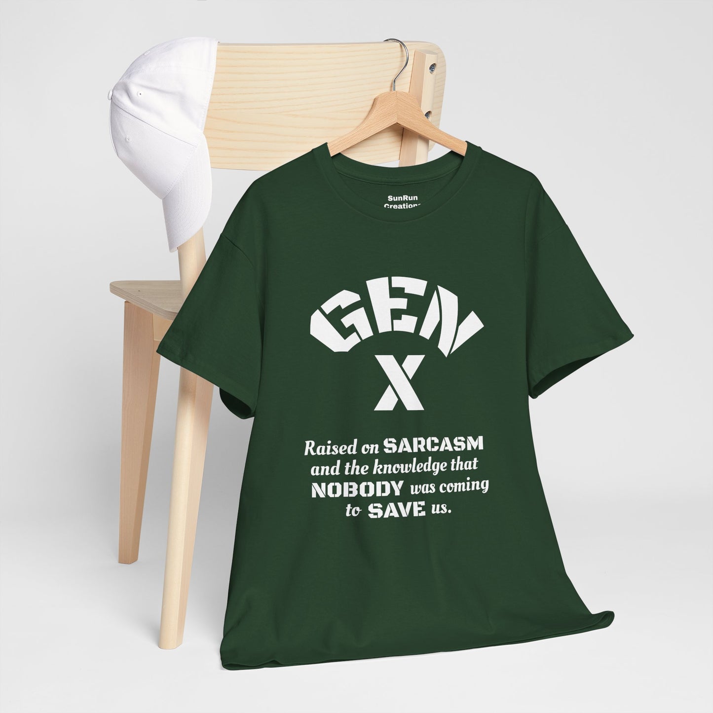 GEN X Raised on Sarcasm T-Shirt Generation X Pride Tee Proud Gen X Shirt