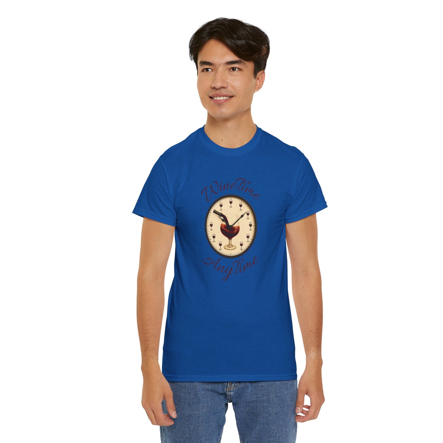 Wine Time Anytime T-Shirt Clever Wine Lover's Tee Wine Shirt