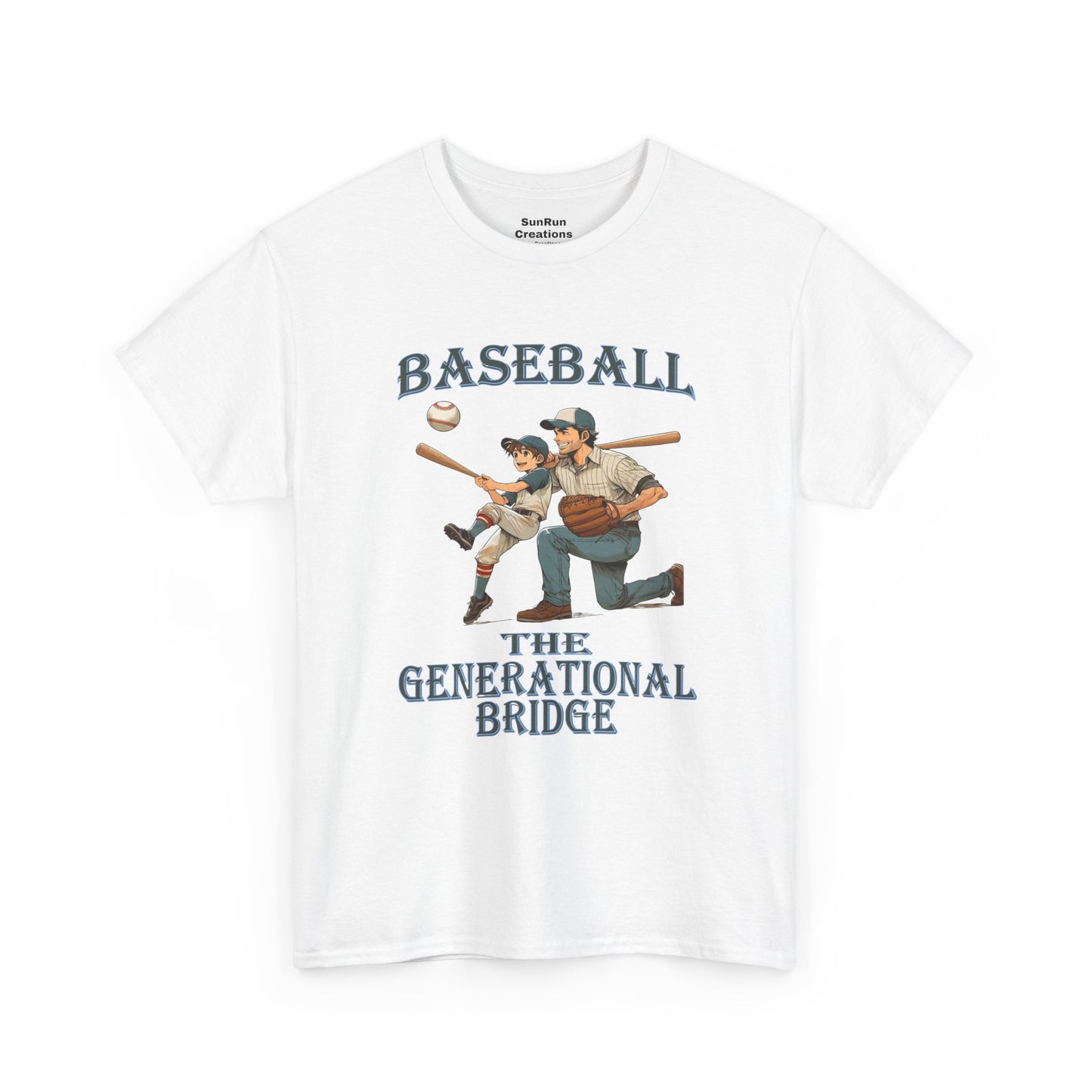 Baseball The Generational Bridge T Shirt Baseball Lovers Tee Father Son Shirt