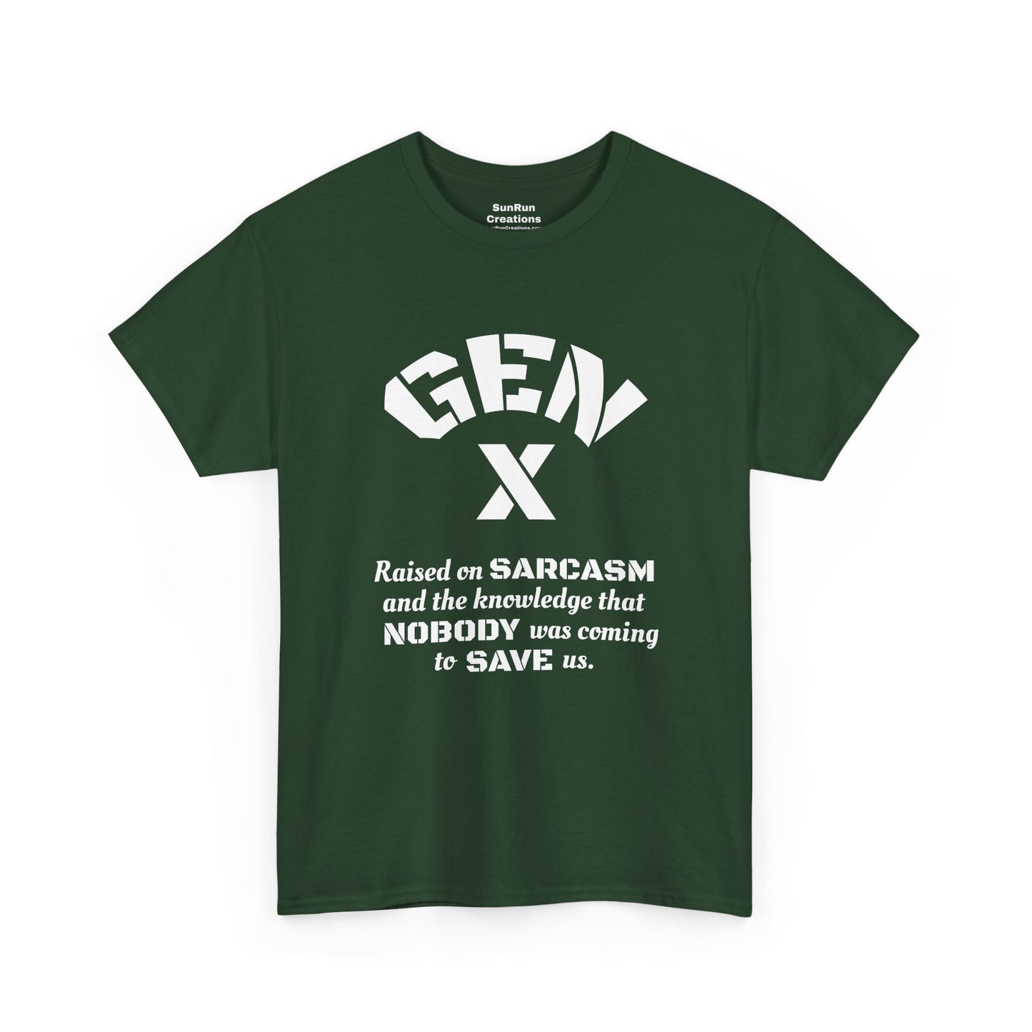 GEN X Raised on Sarcasm T-Shirt Generation X Pride Tee Proud Gen X Shirt