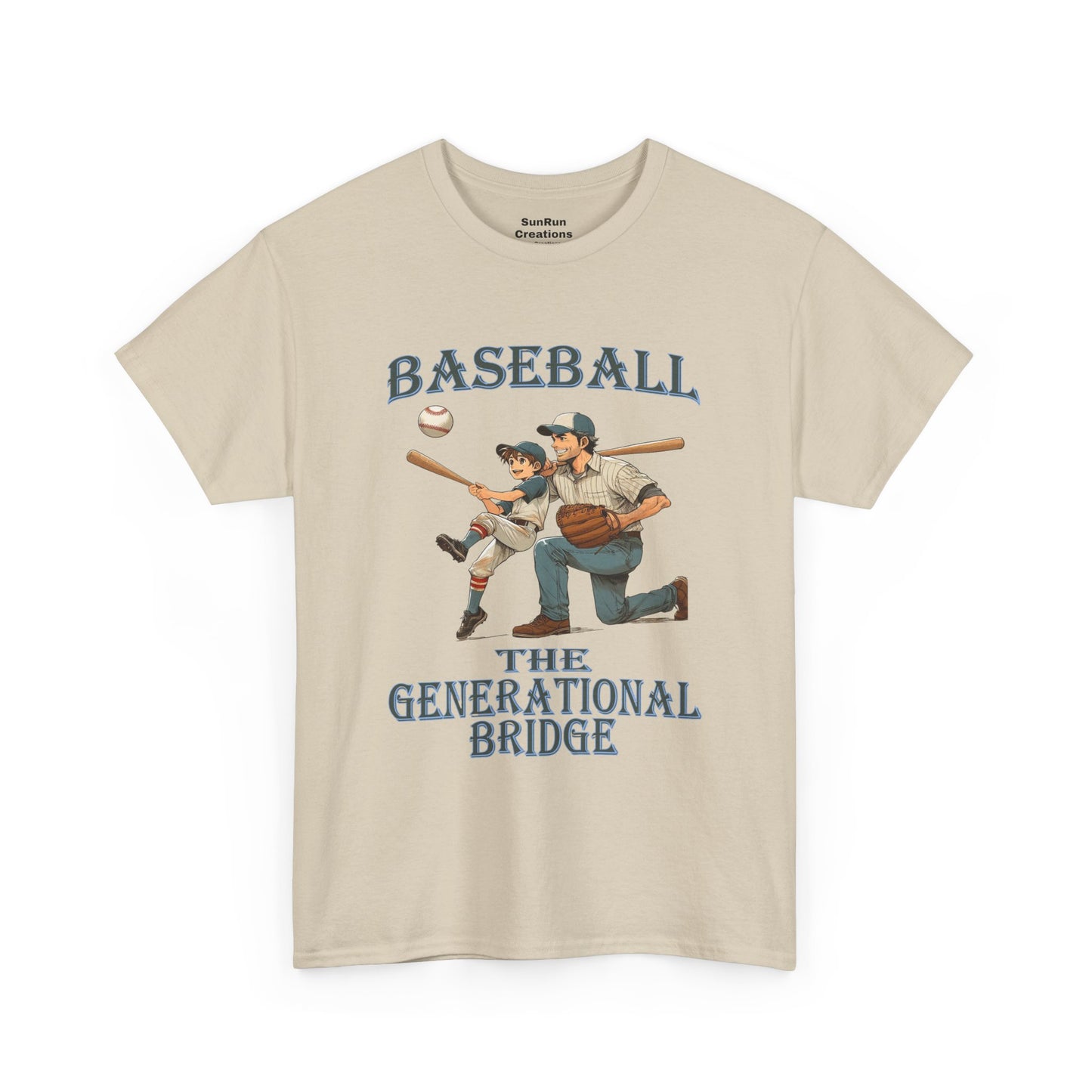Baseball The Generational Bridge T Shirt Baseball Lovers Tee Father Son Shirt