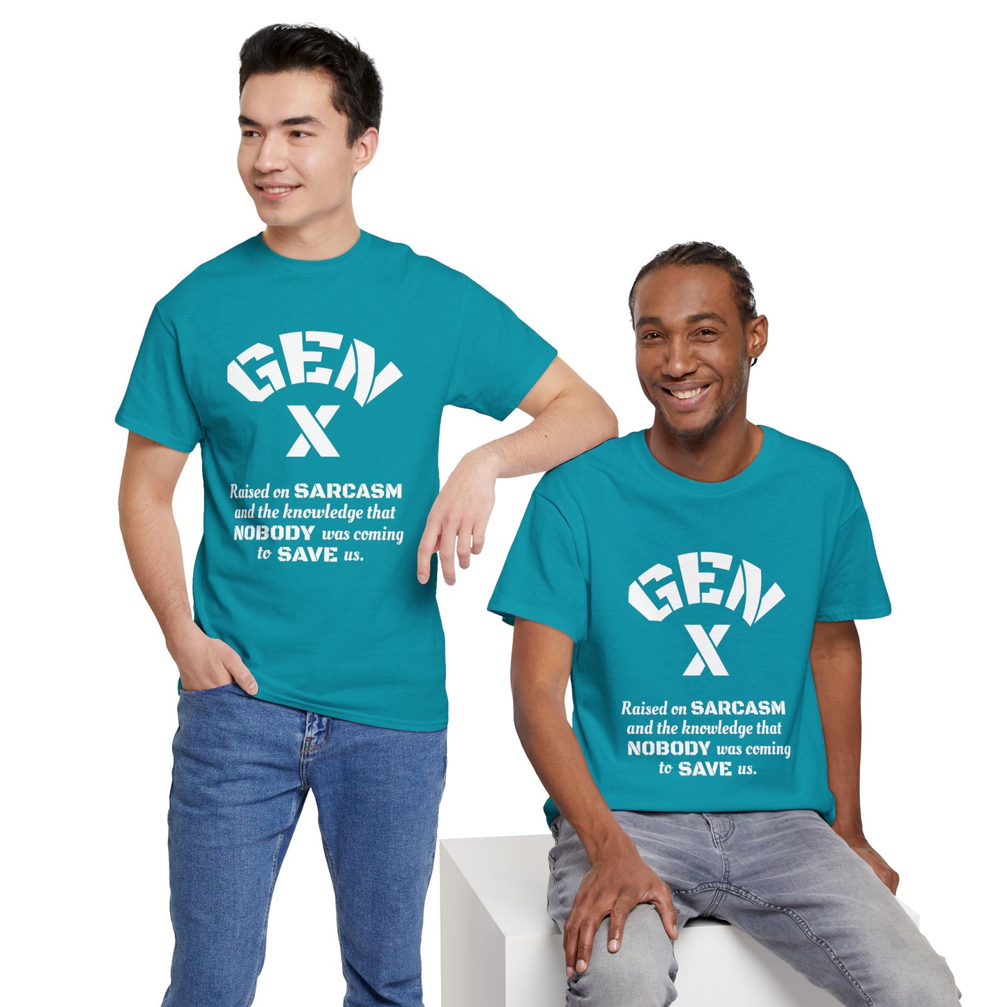GEN X Raised on Sarcasm T-Shirt Generation X Pride Tee Proud Gen X Shirt