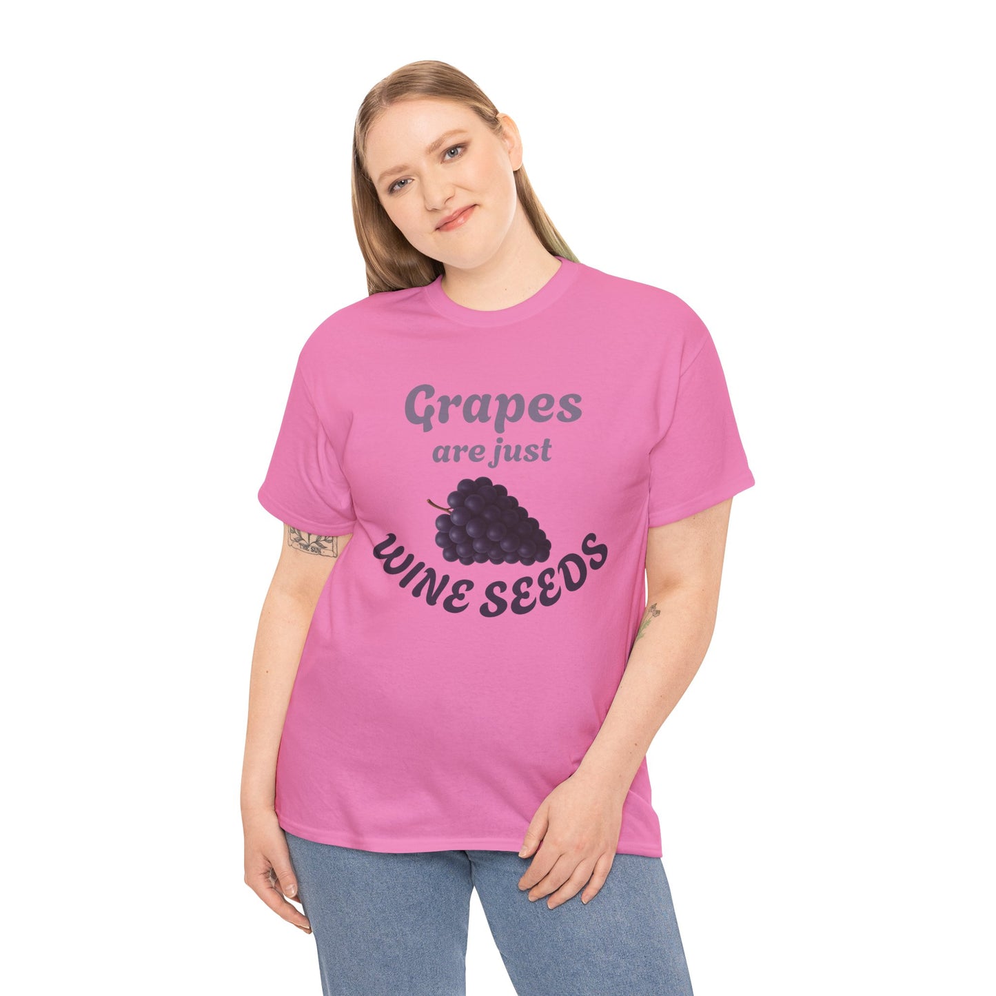 Grapes Are Just Wine Seeds Shirt Wine Lovers T-Shirt Clever Wine Tee Wine Shirt