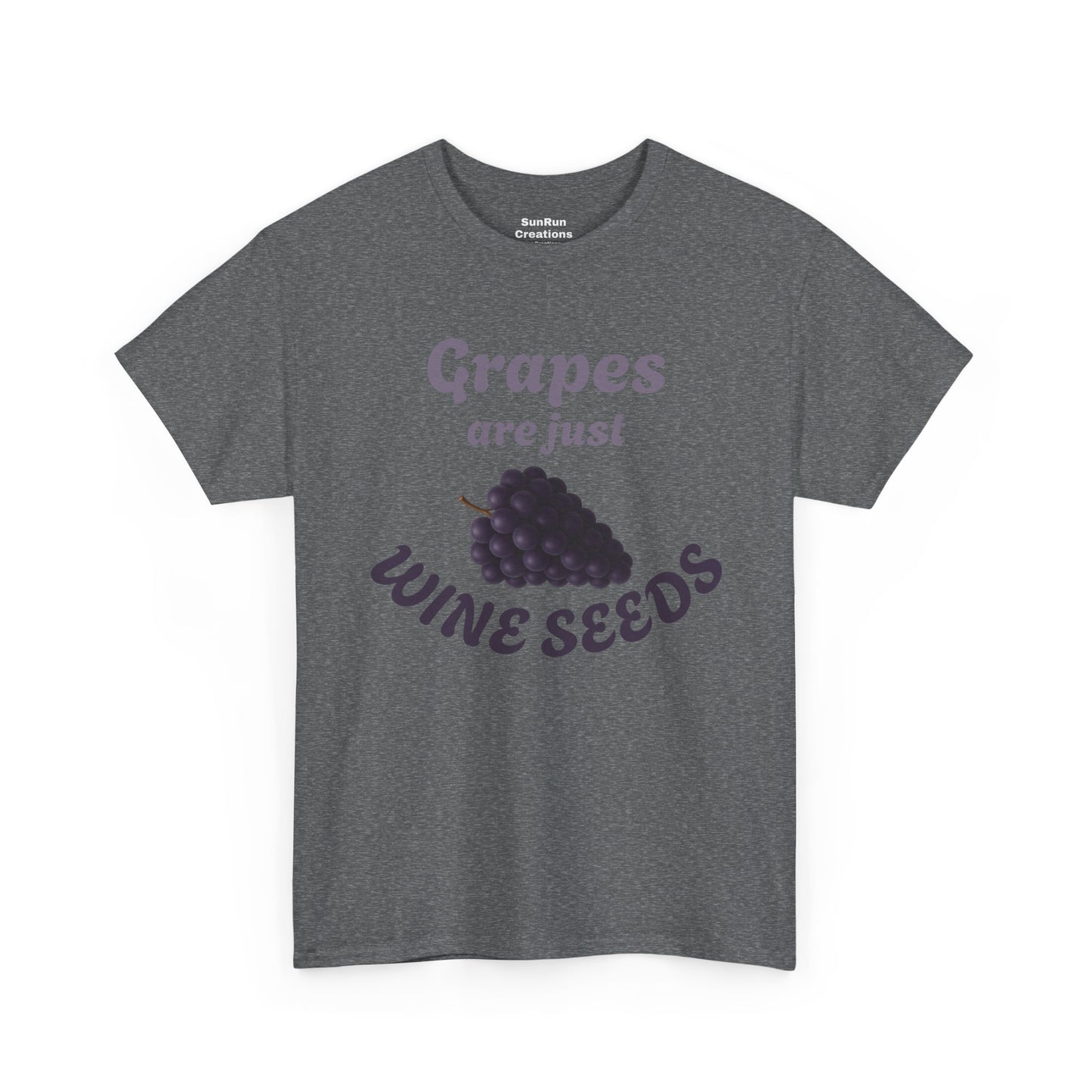 Grapes Are Just Wine Seeds Shirt Wine Lovers T-Shirt Clever Wine Tee Wine Shirt
