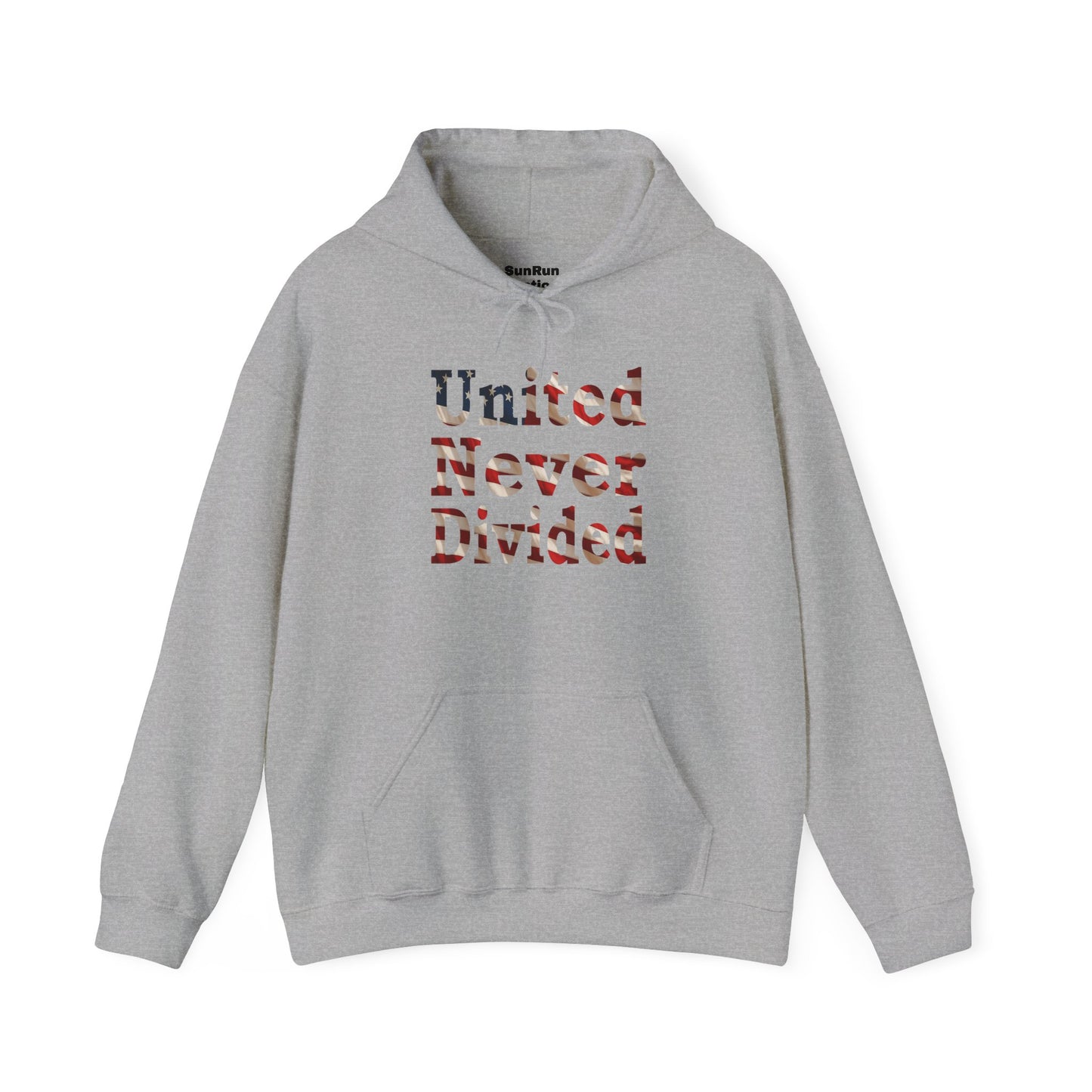 United Never Divided Hoodie – Patriotic American Flag Shirt - Show Your American Pride Sweatshirt