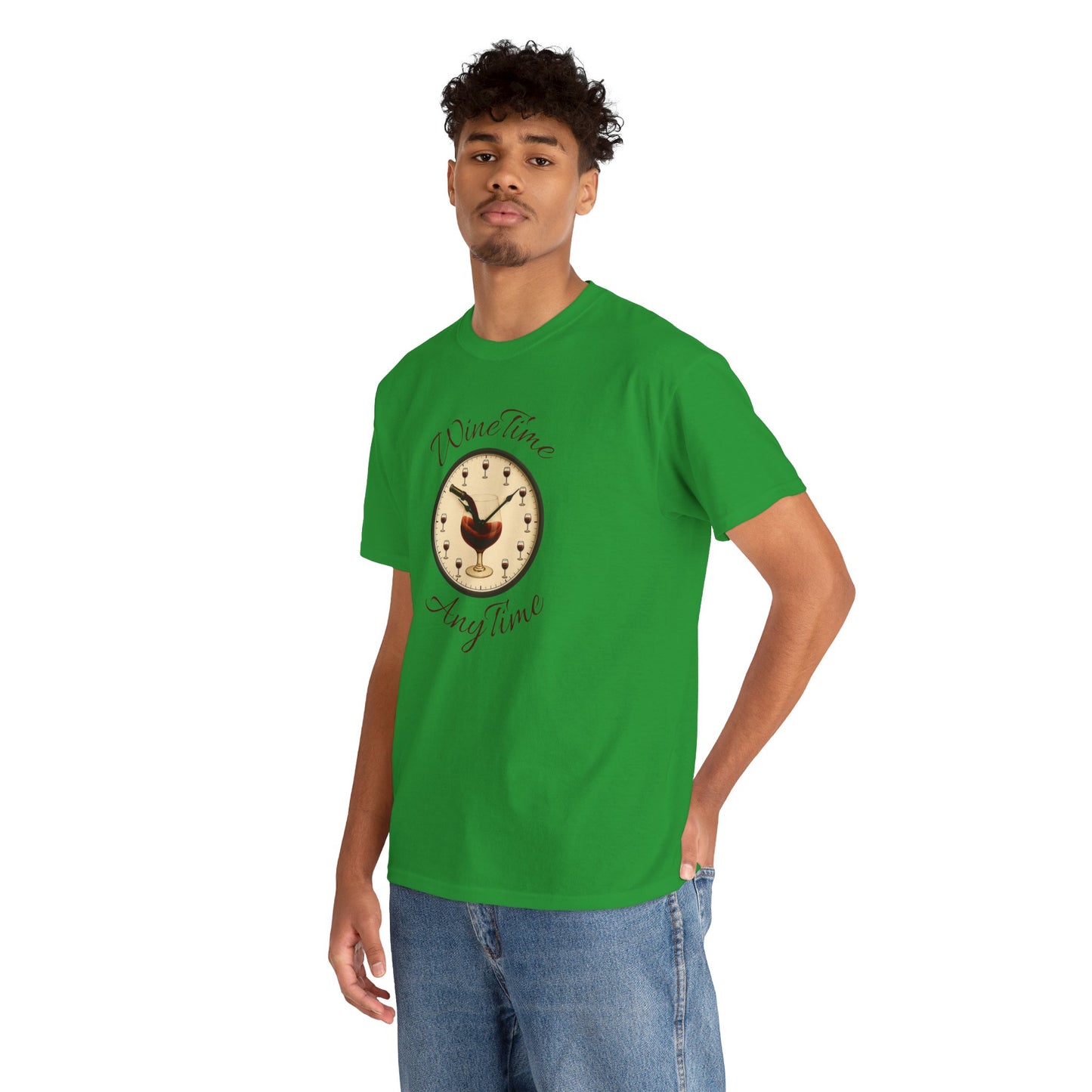 Wine Time Anytime T-Shirt Clever Wine Lover's Tee Wine Shirt
