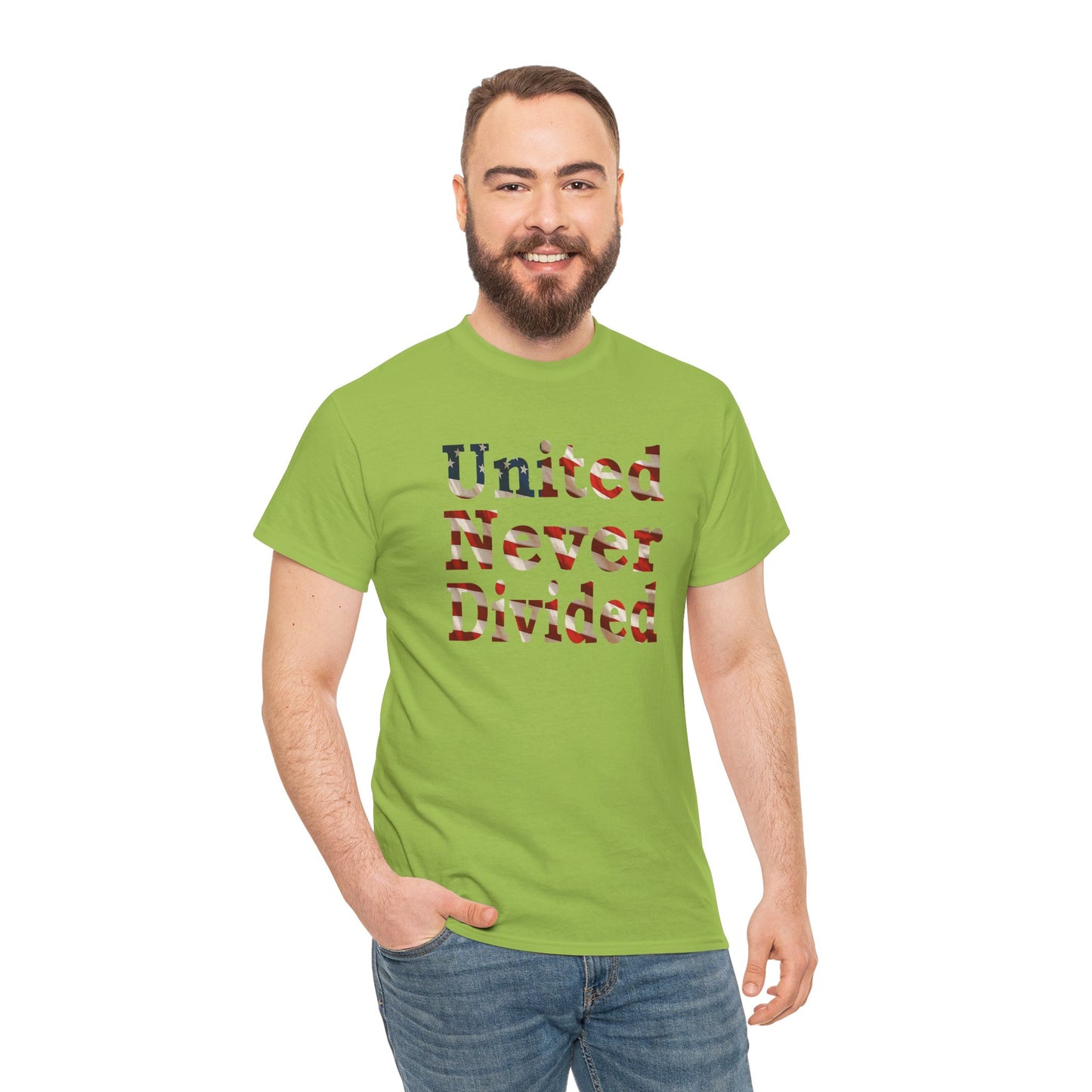 United Never Divided T-Shirt – Patriotic American Flag Shirt - Show Your American Pride Tee