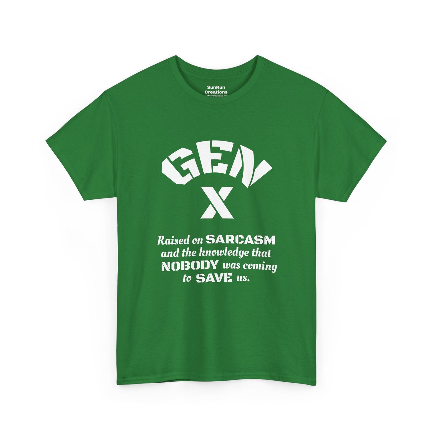 GEN X Raised on Sarcasm T-Shirt Generation X Pride Tee Proud Gen X Shirt