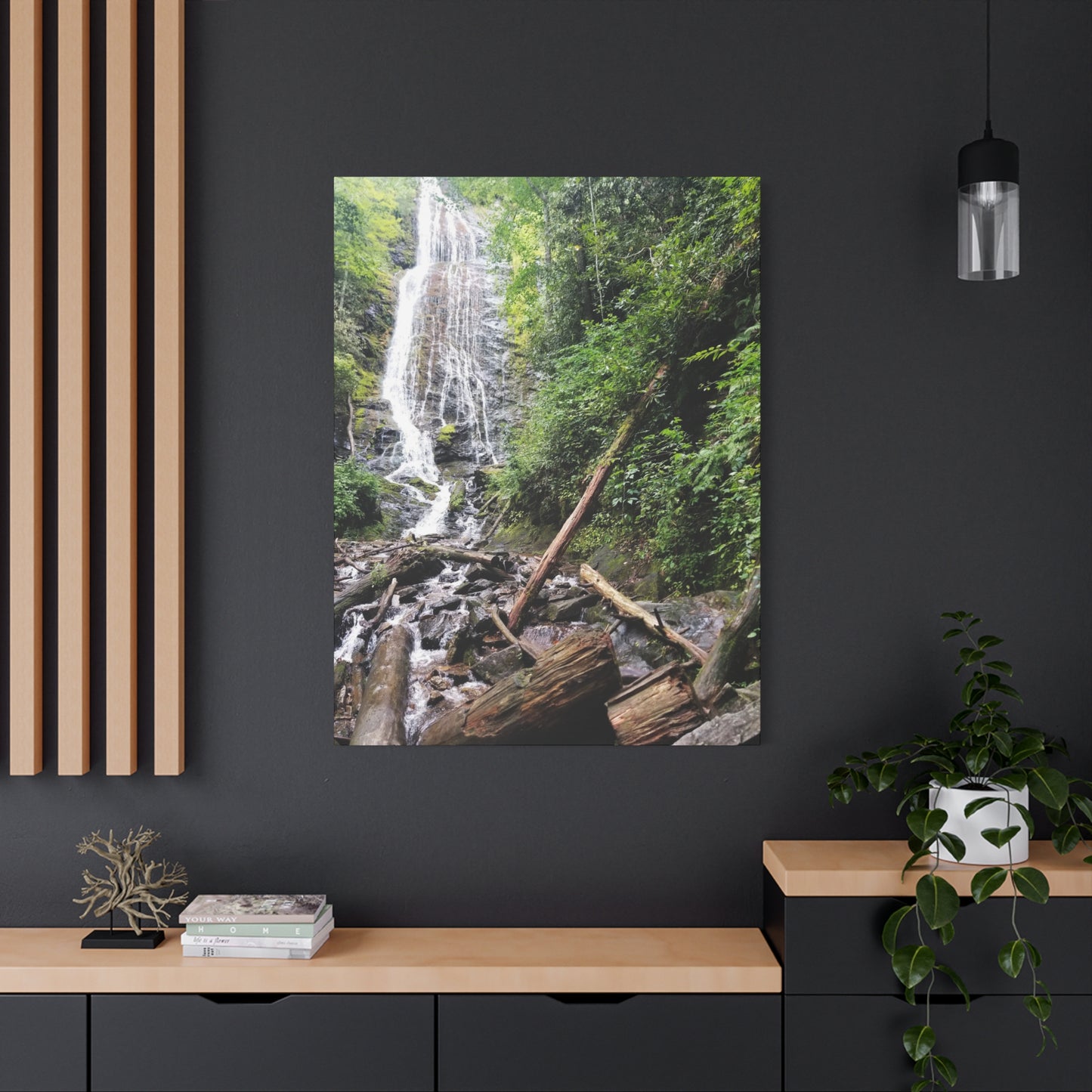 Nature-Inspired Waterfall Canvas Print Wall Art Home Decor Gift