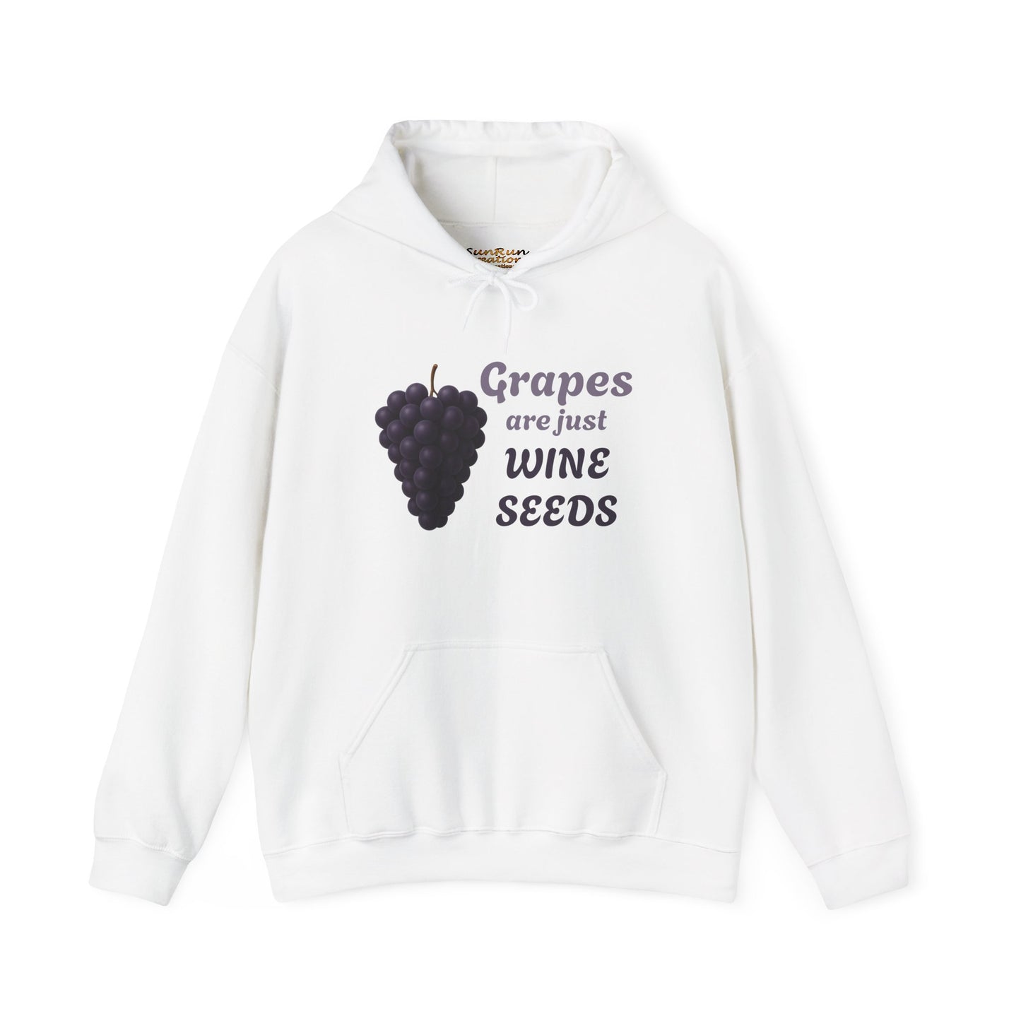 Wine Lover's Grapes are Wine Seeds Unisex Hoodie, Cozy Sweatshirt for Wine Lovers, Perfect Gift