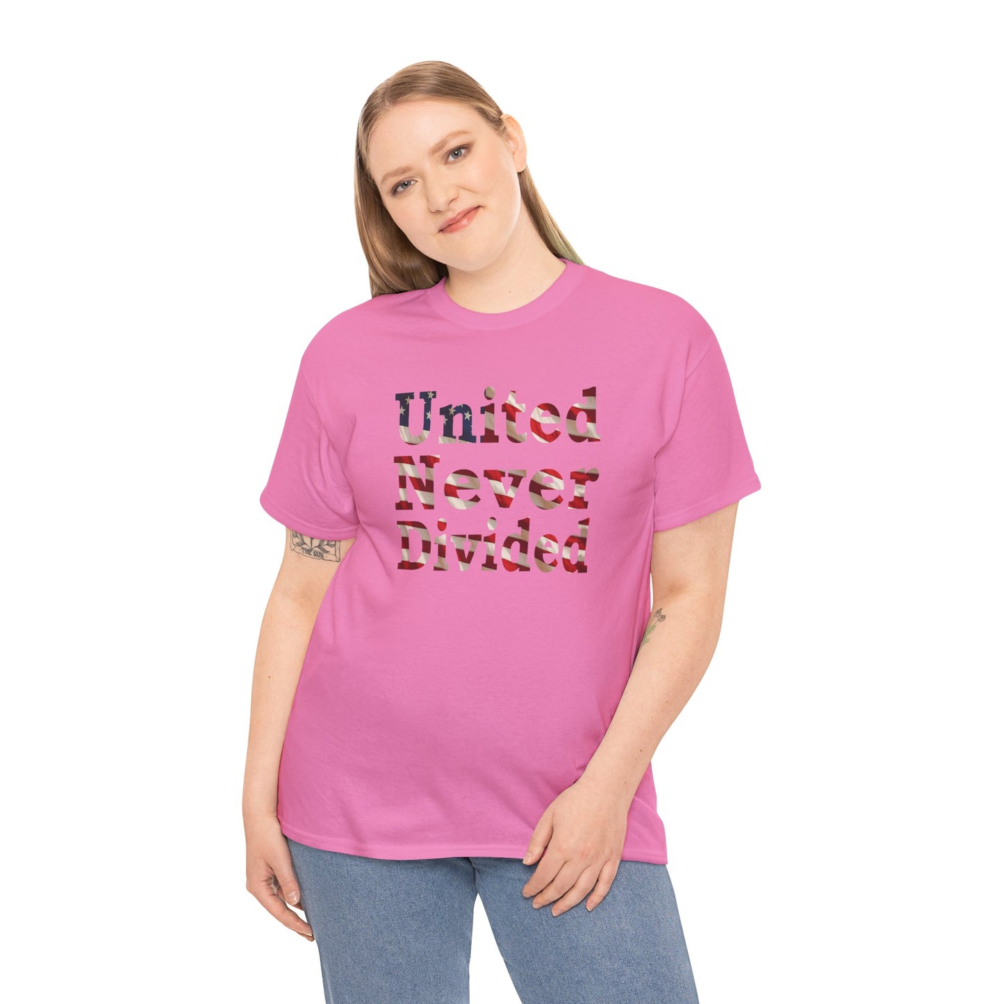 United Never Divided T-Shirt – Patriotic American Flag Shirt - Show Your American Pride Tee