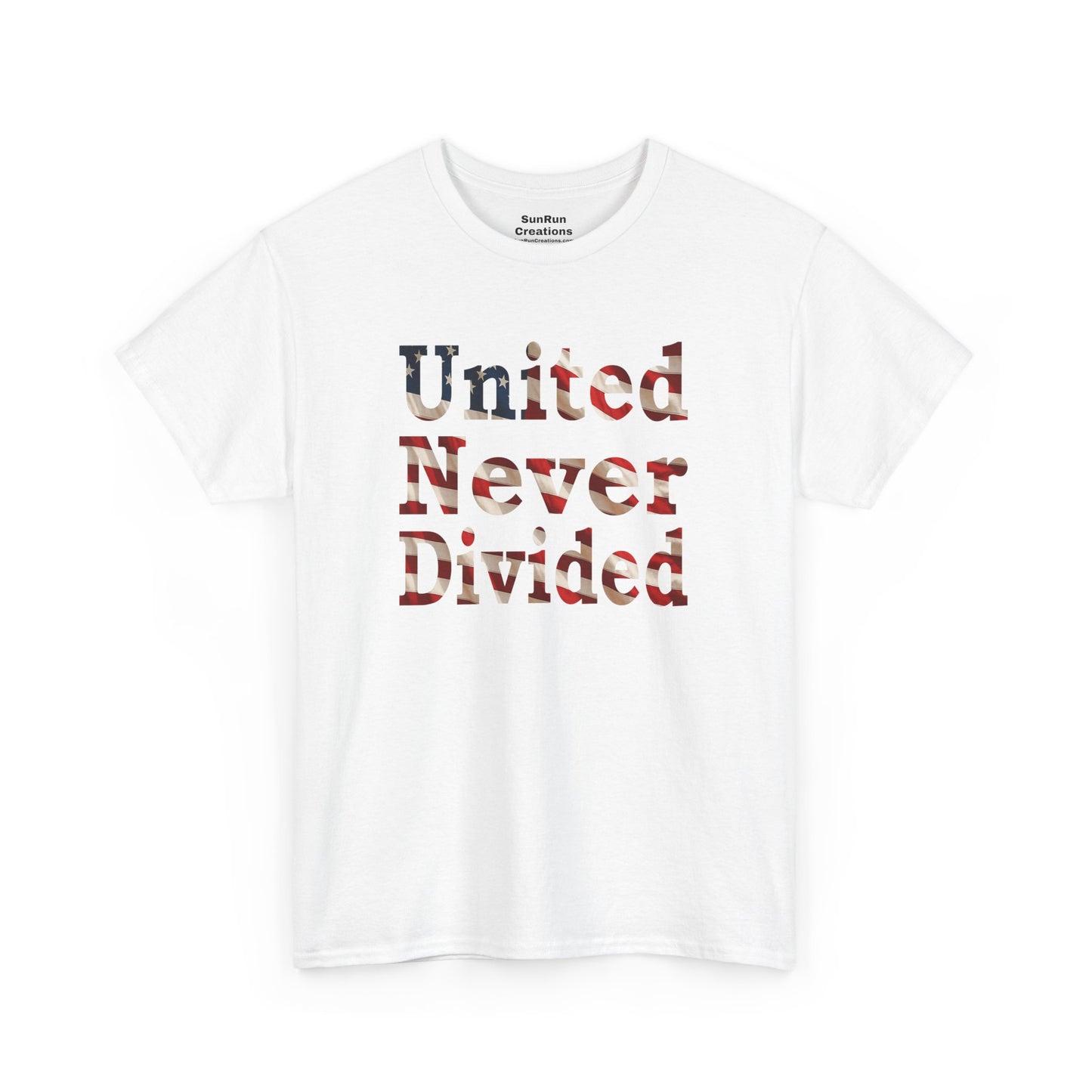 United Never Divided T-Shirt – Patriotic American Flag Shirt - Show Your American Pride Tee