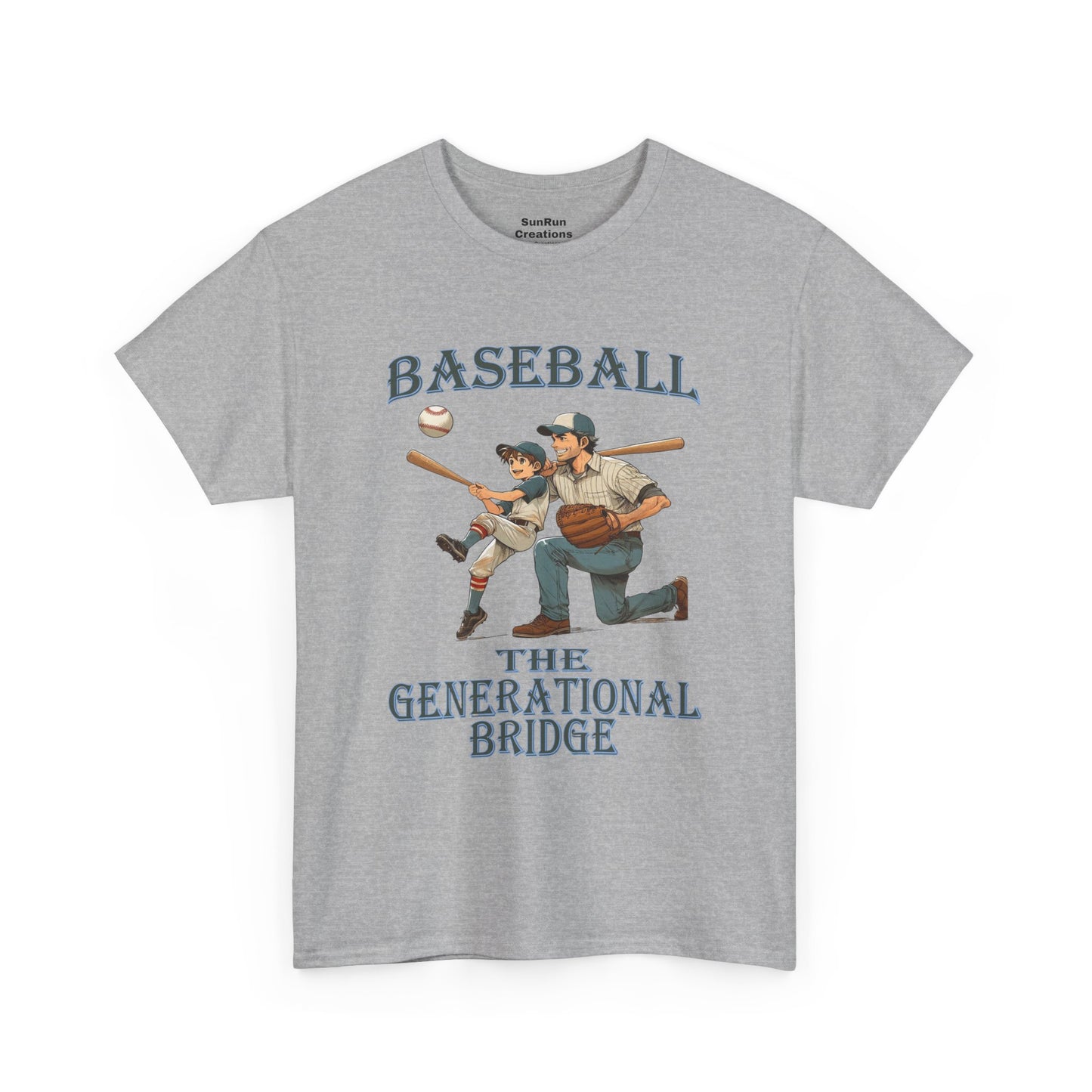 Baseball The Generational Bridge T Shirt Baseball Lovers Tee Father Son Shirt