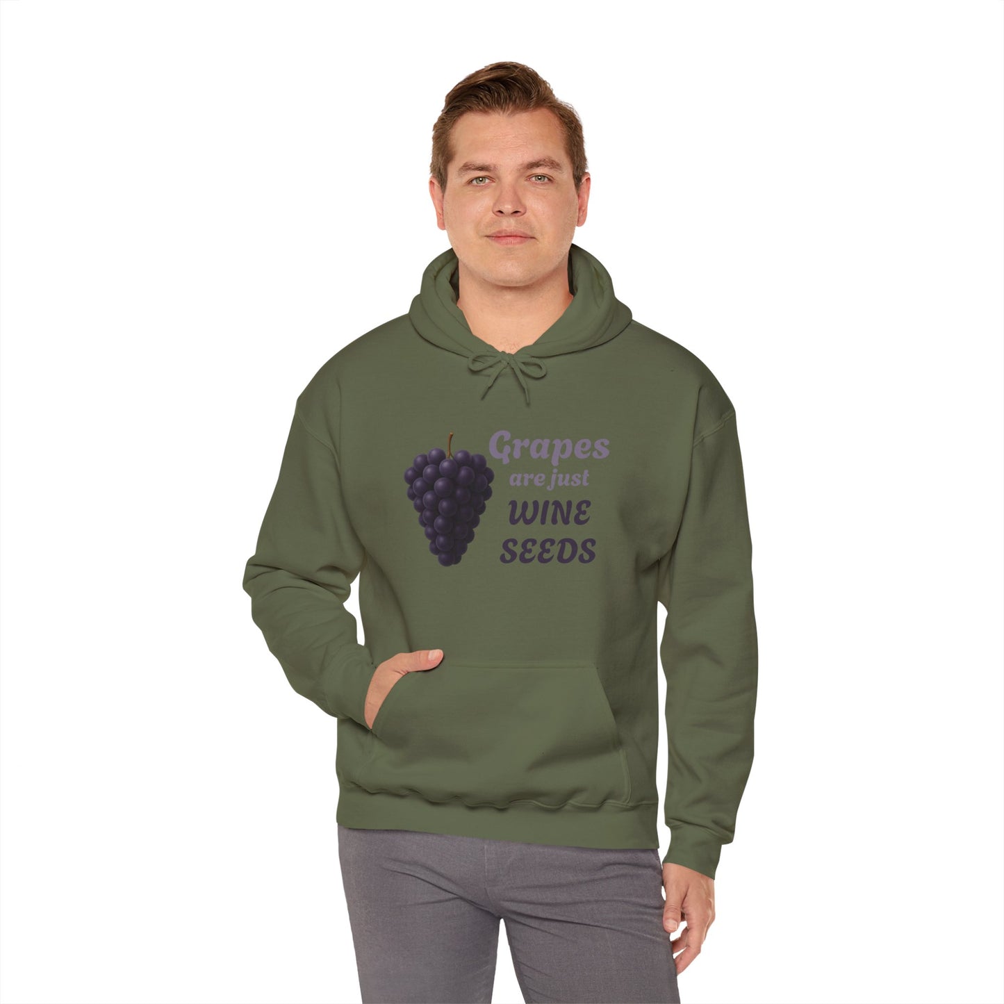 Wine Lover's Grapes are Wine Seeds Unisex Hoodie, Cozy Sweatshirt for Wine Lovers, Perfect Gift