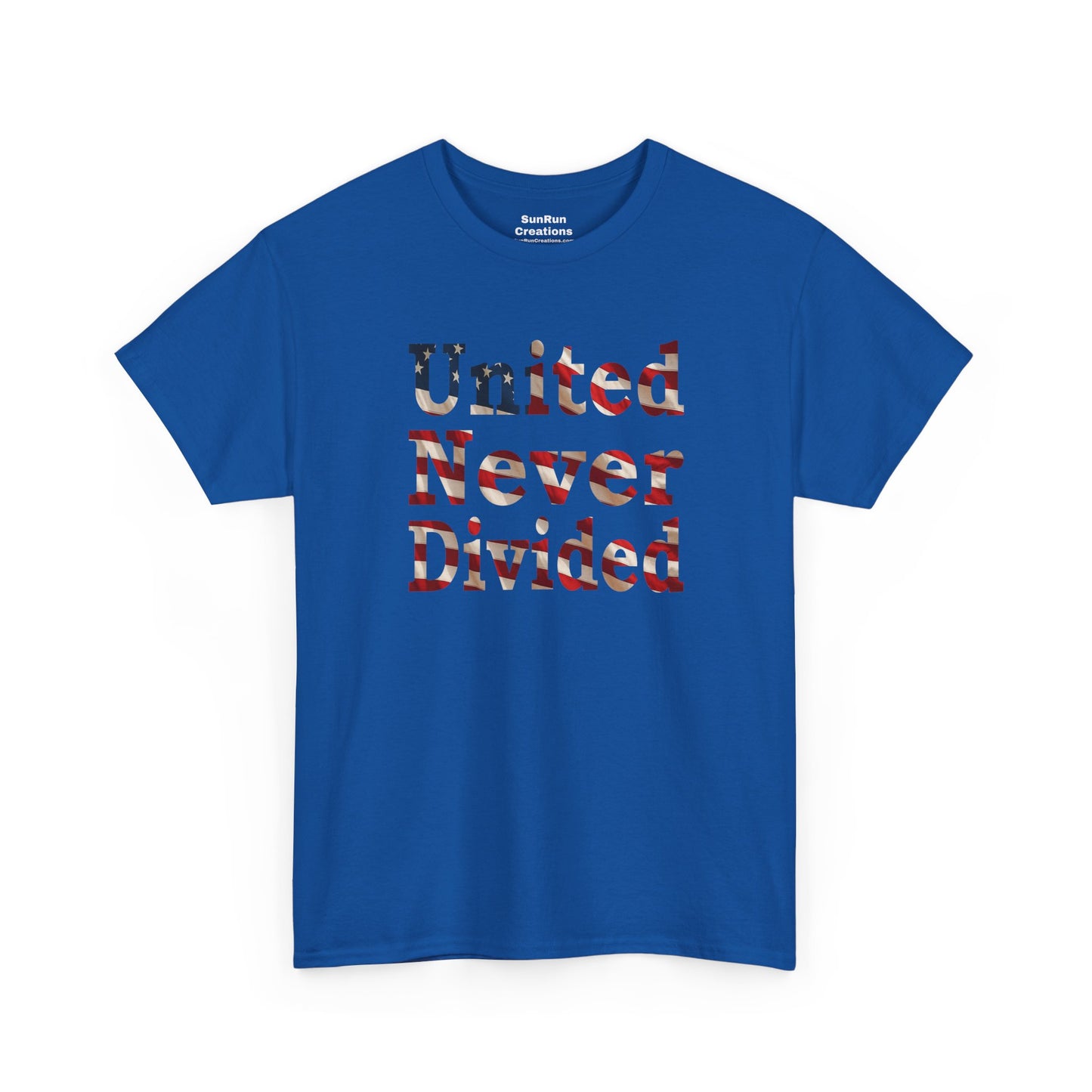 United Never Divided T-Shirt – Patriotic American Flag Shirt - Show Your American Pride Tee