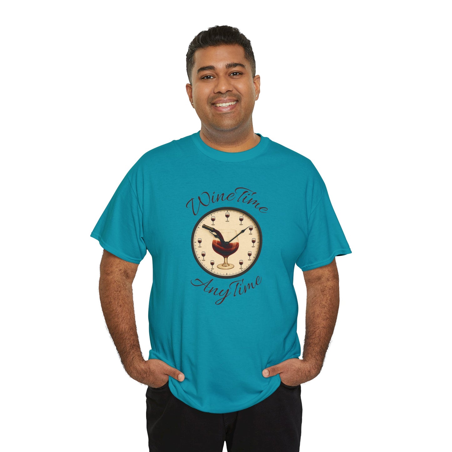 Wine Time Anytime T-Shirt Clever Wine Lover's Tee Wine Shirt