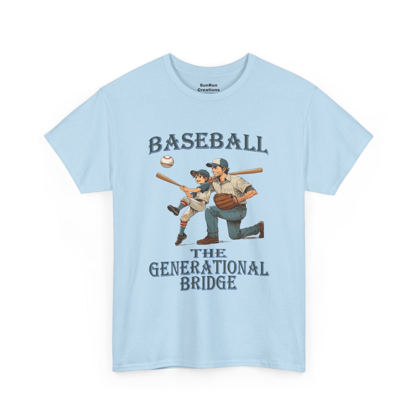 Baseball The Generational Bridge T Shirt Baseball Lovers Tee Father Son Shirt