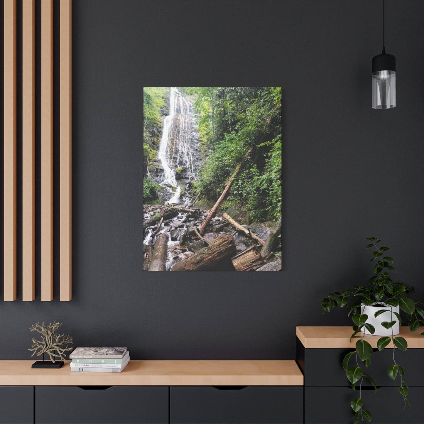 Nature-Inspired Waterfall Canvas Print Wall Art Home Decor Gift