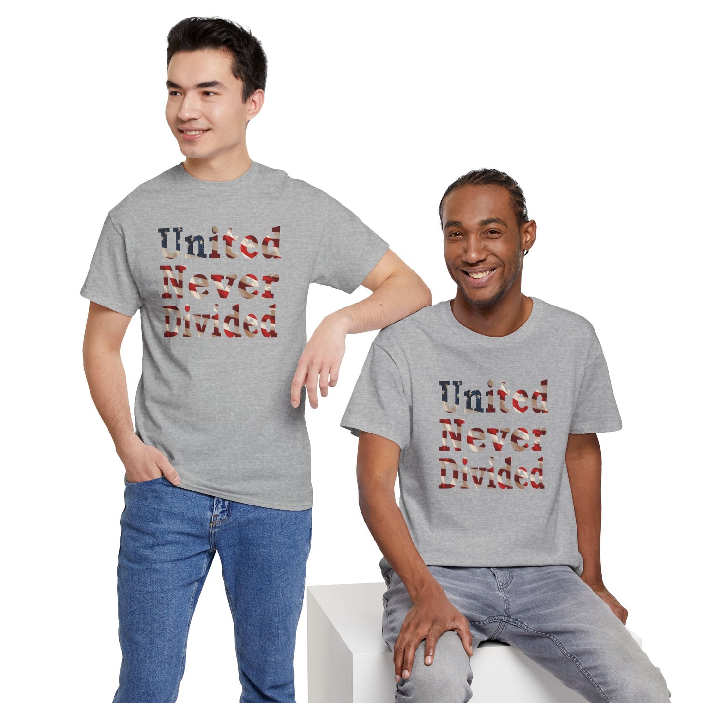 United Never Divided T-Shirt – Patriotic American Flag Shirt - Show Your American Pride Tee