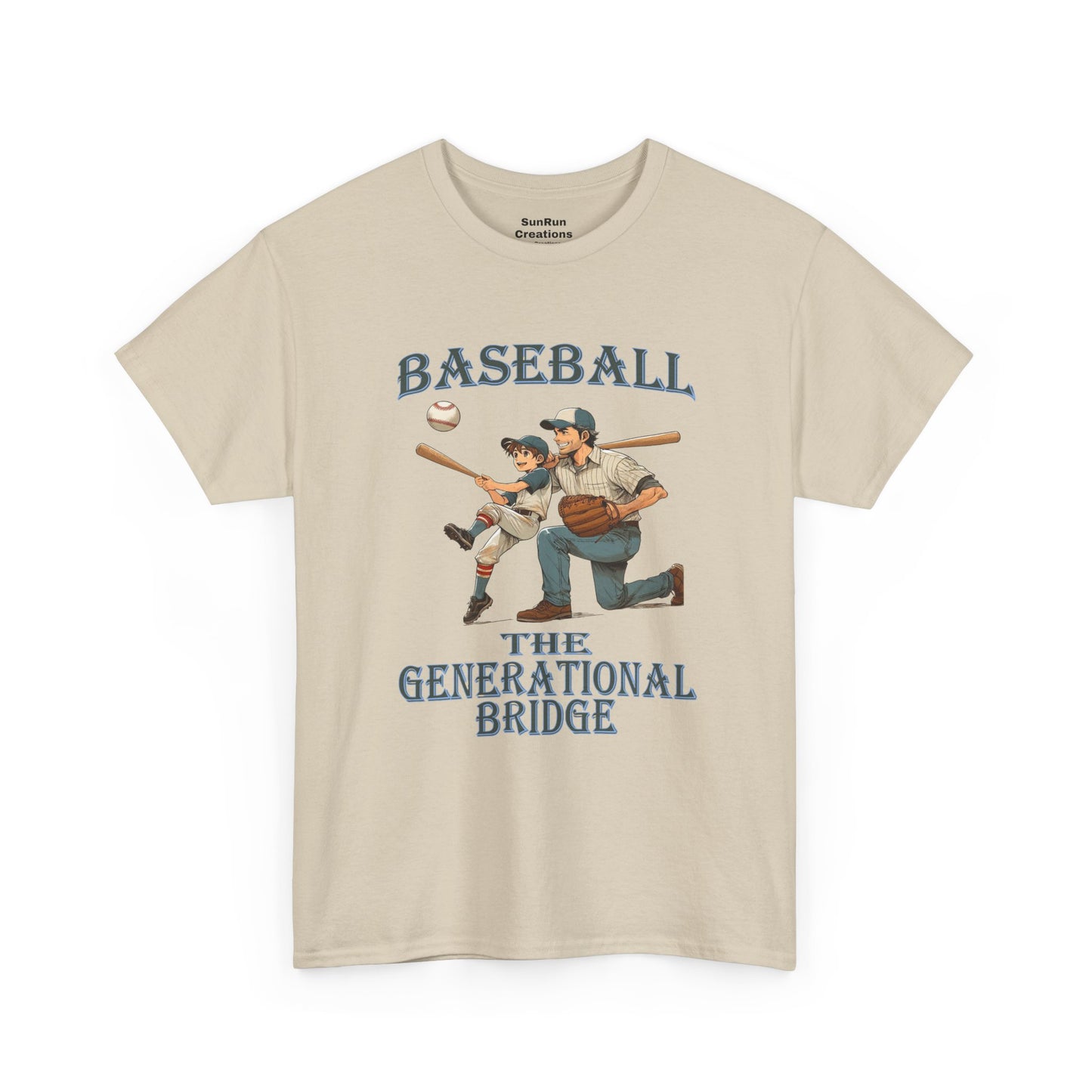 Baseball The Generational Bridge T Shirt Baseball Lovers Tee Father Son Shirt