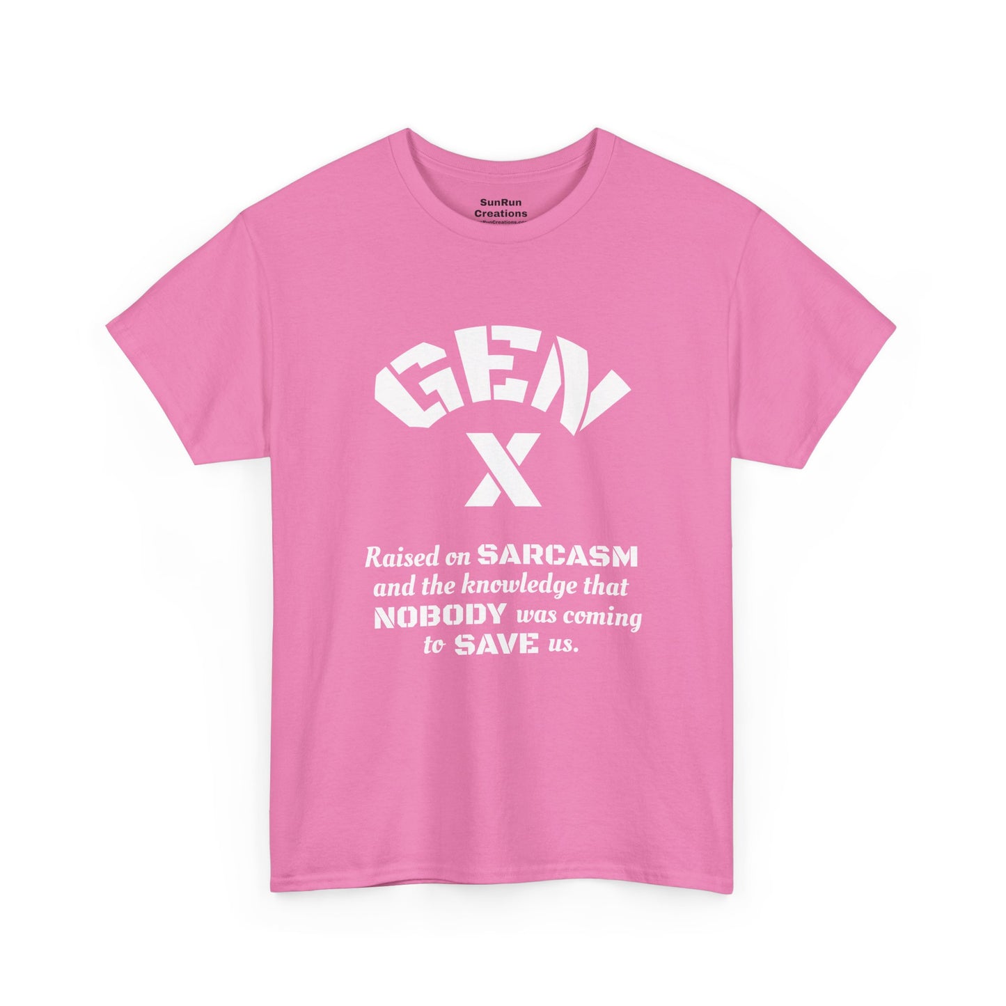 GEN X Raised on Sarcasm T-Shirt Generation X Pride Tee Proud Gen X Shirt