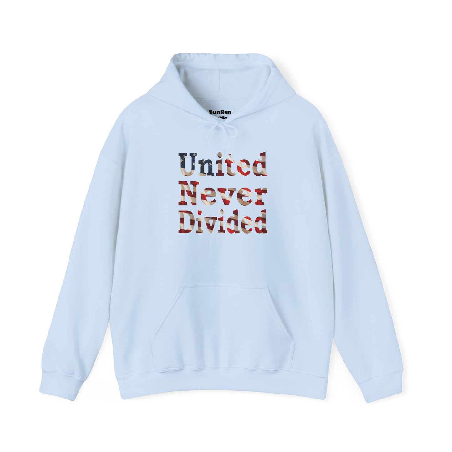 United Never Divided Hoodie – Patriotic American Flag Shirt - Show Your American Pride Sweatshirt