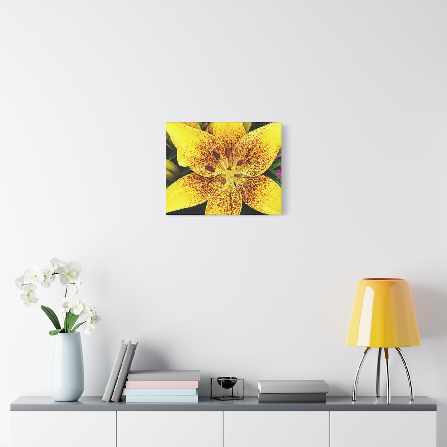 Vibrant Floral Canvas Art, Bright Yellow Flower Wall Décor, Home Aesthetics, Gift Idea for Nature Lovers, Spring Decor
