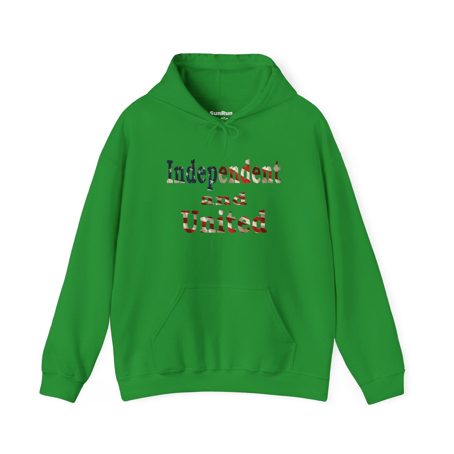 Independent and United Hoodie – Patriotic American Flag Shirt - Celebrate Strength & Unity American Pride Sweatshirt
