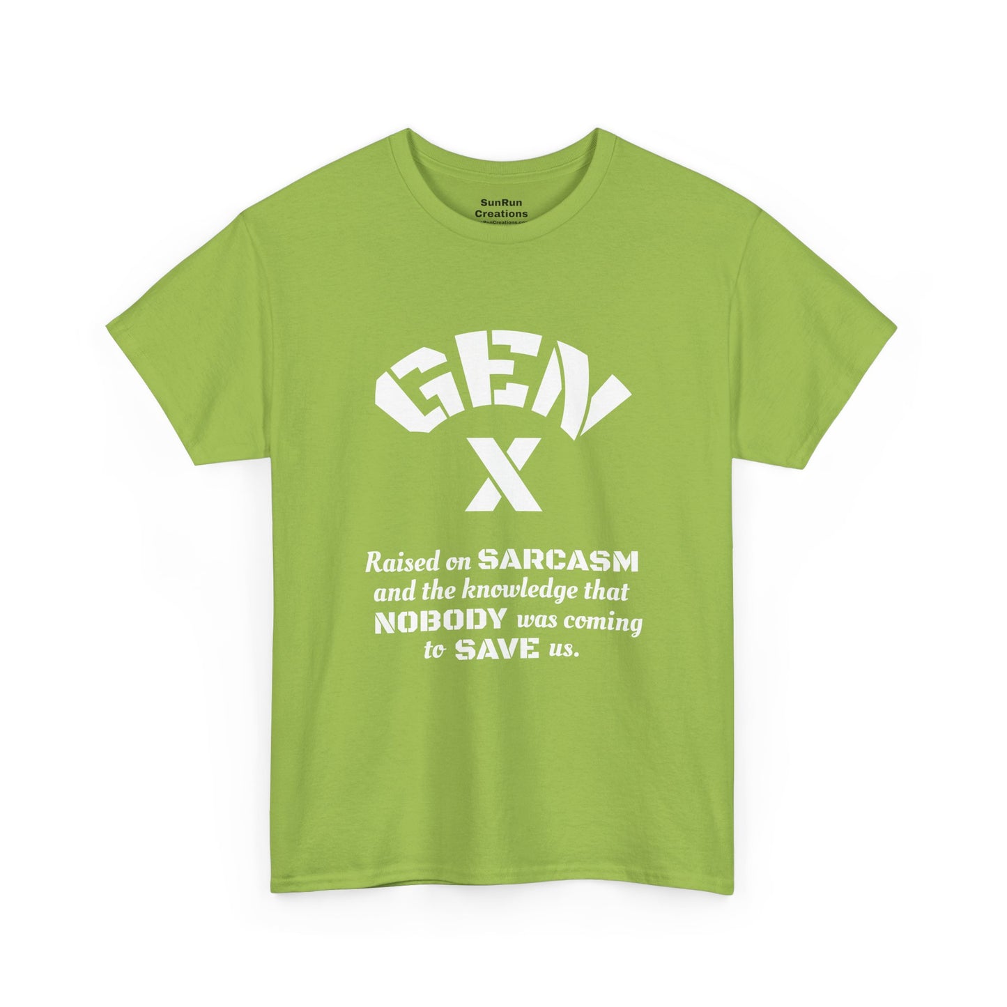 GEN X Raised on Sarcasm T-Shirt Generation X Pride Tee Proud Gen X Shirt
