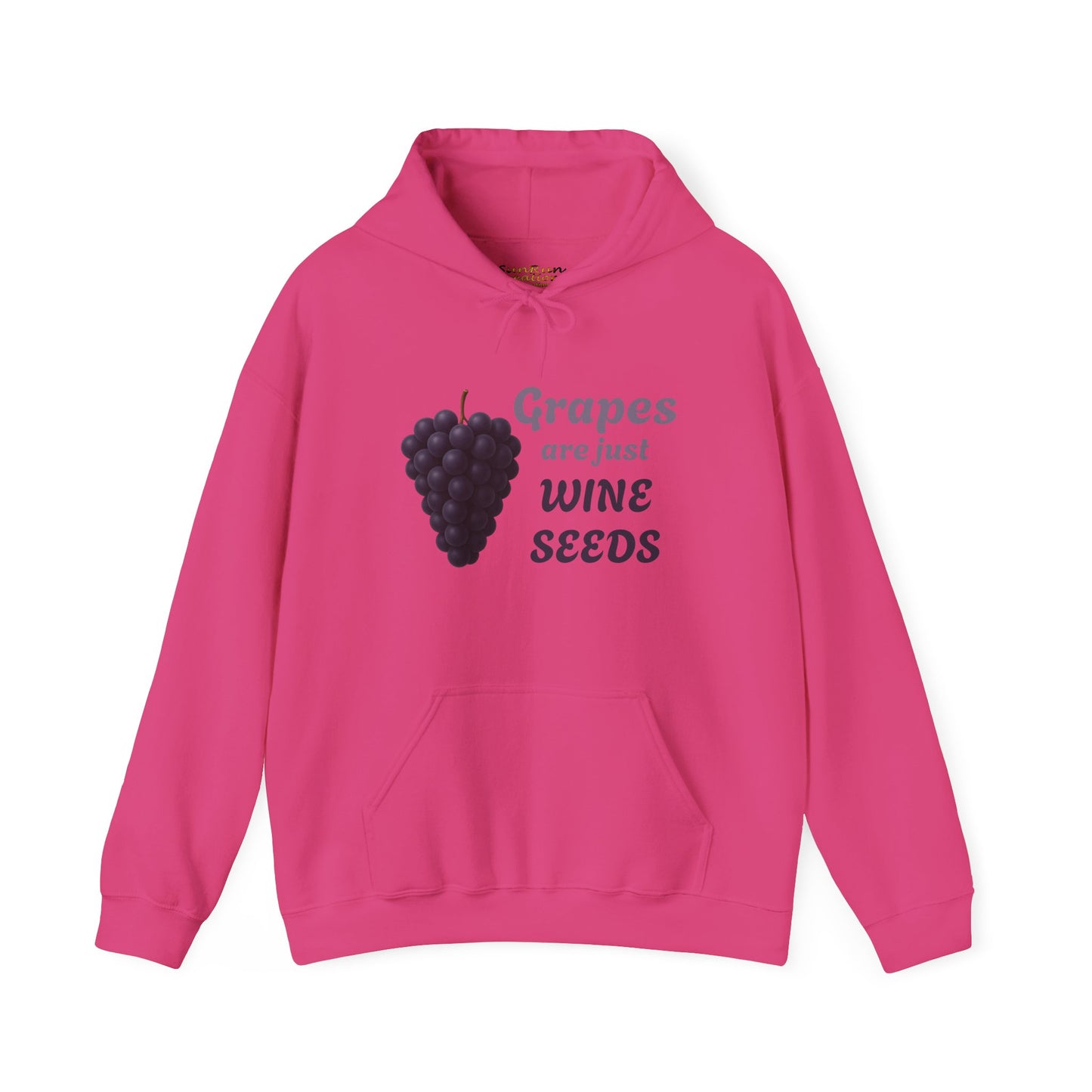Wine Lover's Grapes are Wine Seeds Unisex Hoodie, Cozy Sweatshirt for Wine Lovers, Perfect Gift