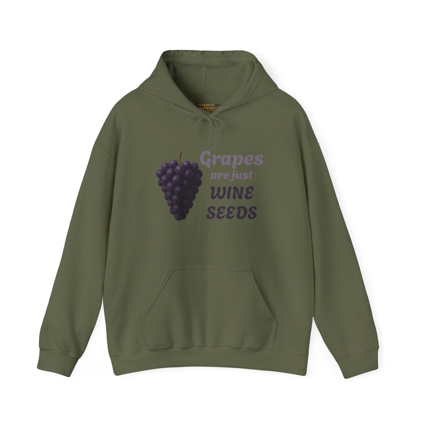 Wine Lover's Grapes are Wine Seeds Unisex Hoodie, Cozy Sweatshirt for Wine Lovers, Perfect Gift