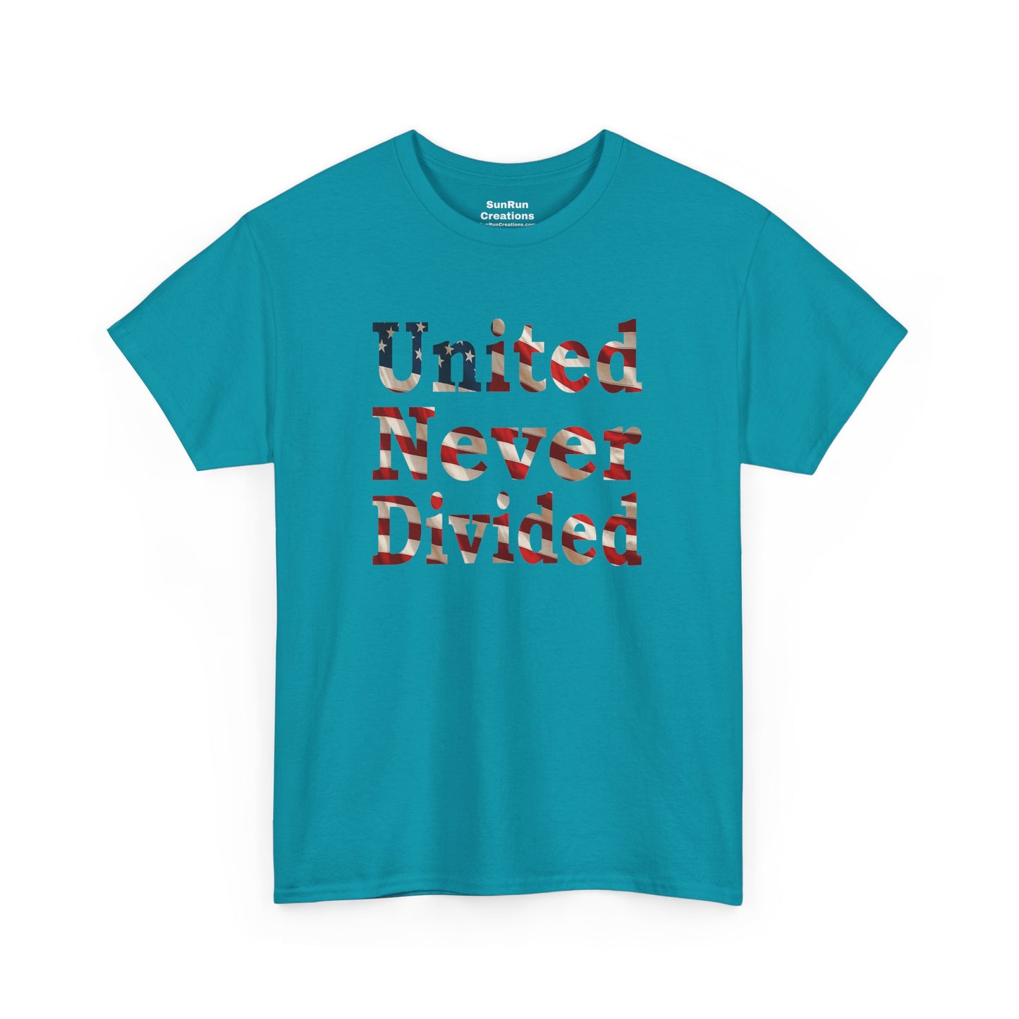 United Never Divided T-Shirt – Patriotic American Flag Shirt - Show Your American Pride Tee