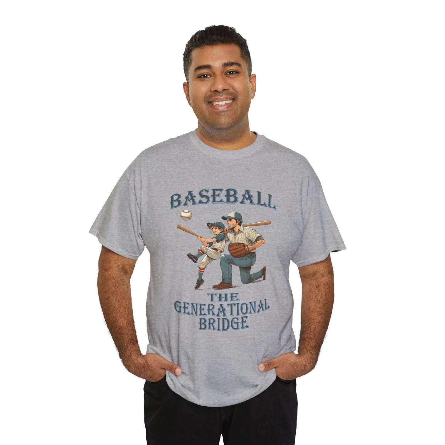 Baseball The Generational Bridge T Shirt Baseball Lovers Tee Father Son Shirt