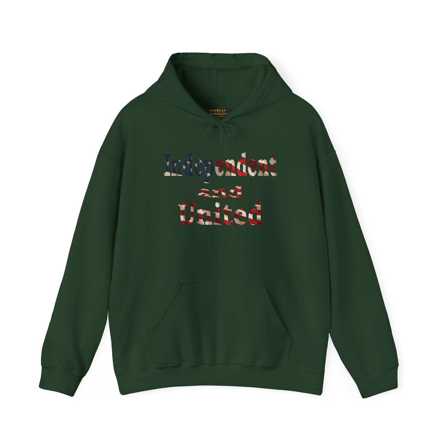 Independent and United Hoodie – Patriotic American Flag Shirt - Celebrate Strength & Unity American Pride Sweatshirt