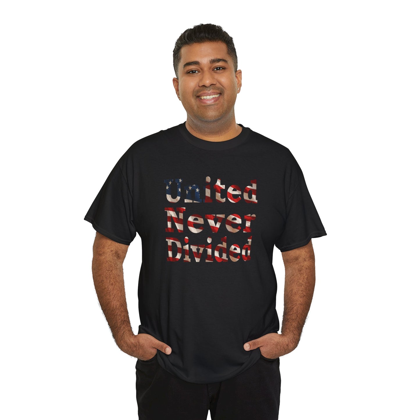 United Never Divided T-Shirt – Patriotic American Flag Shirt - Show Your American Pride Tee