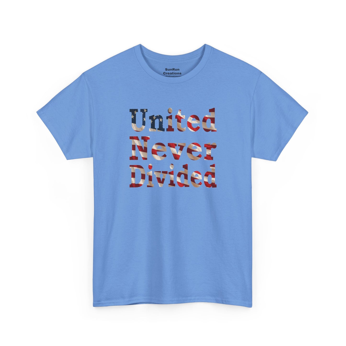 United Never Divided T-Shirt – Patriotic American Flag Shirt - Show Your American Pride Tee