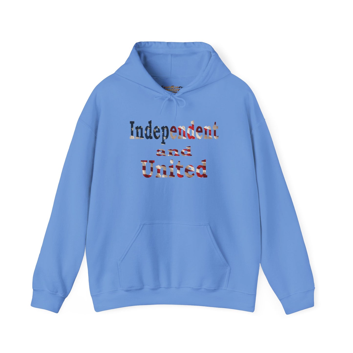 Independent and United Hoodie – Patriotic American Flag Shirt - Celebrate Strength & Unity American Pride Sweatshirt