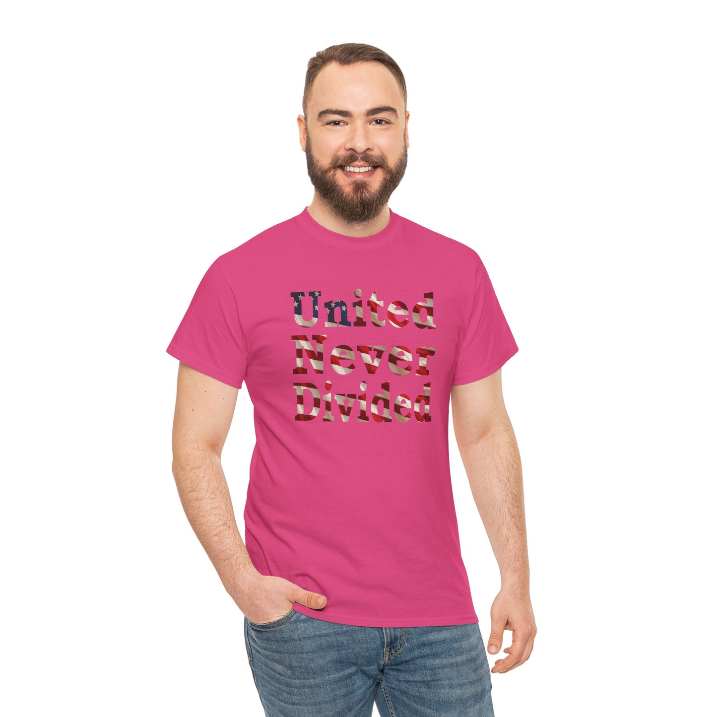 United Never Divided T-Shirt – Patriotic American Flag Shirt - Show Your American Pride Tee