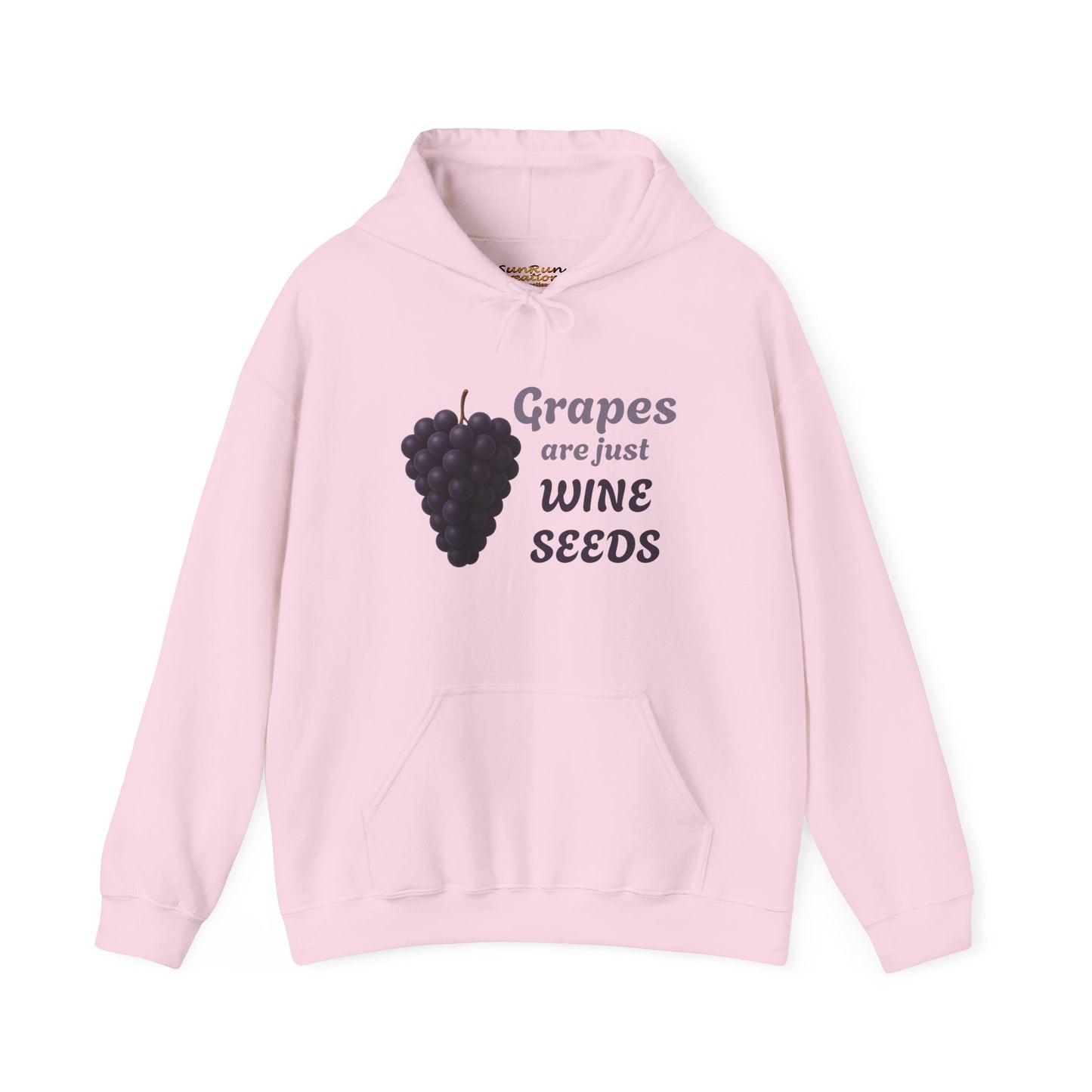 Wine Lover's Grapes are Wine Seeds Unisex Hoodie, Cozy Sweatshirt for Wine Lovers, Perfect Gift