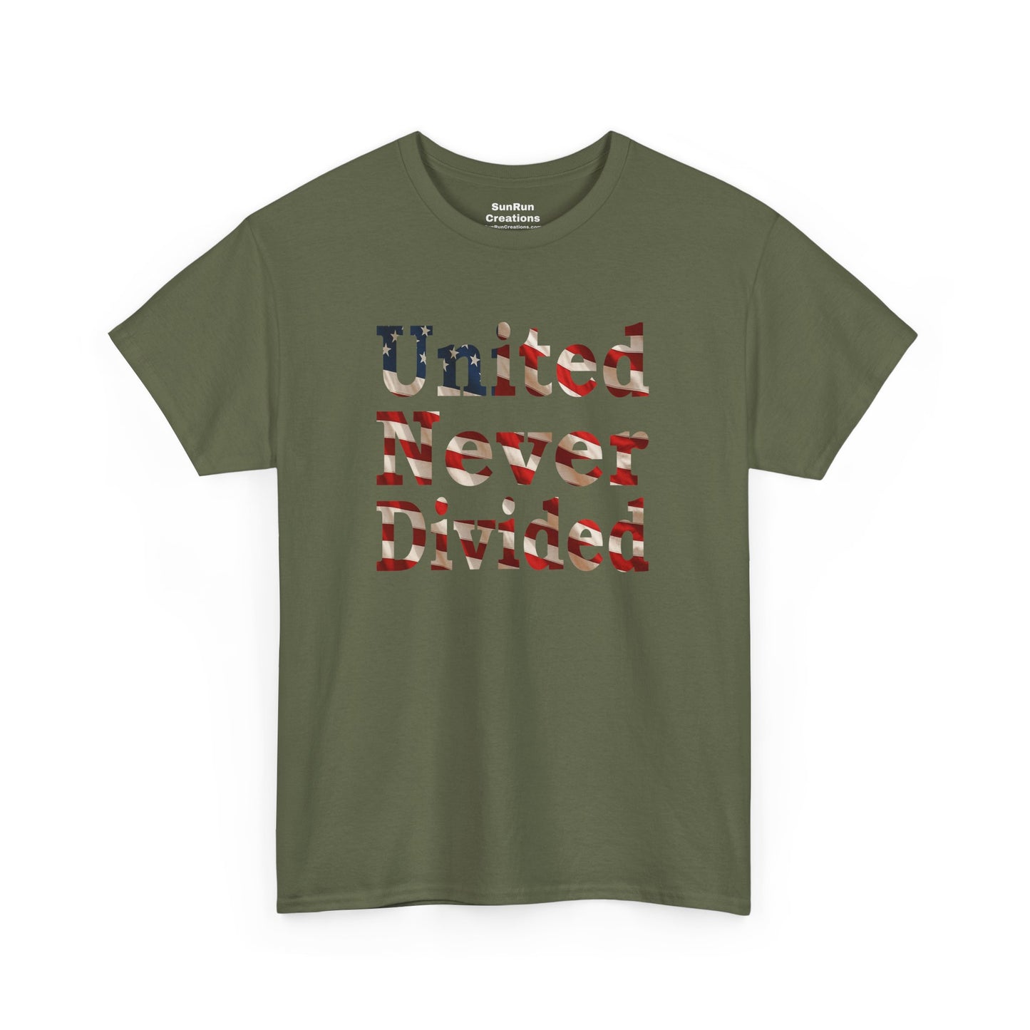United Never Divided T-Shirt – Patriotic American Flag Shirt - Show Your American Pride Tee
