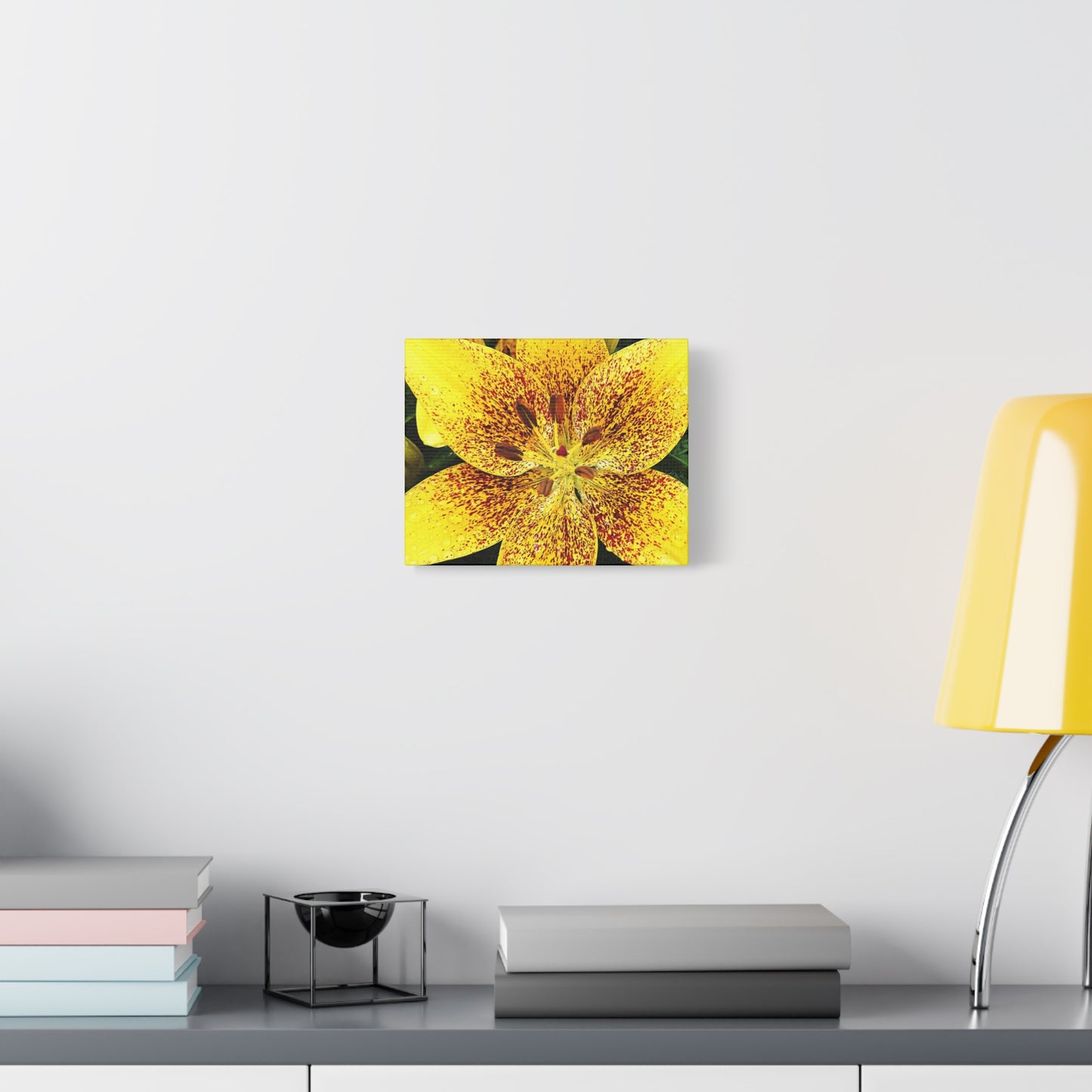 Vibrant Floral Canvas Art, Bright Yellow Flower Wall Décor, Home Aesthetics, Gift Idea for Nature Lovers, Spring Decor