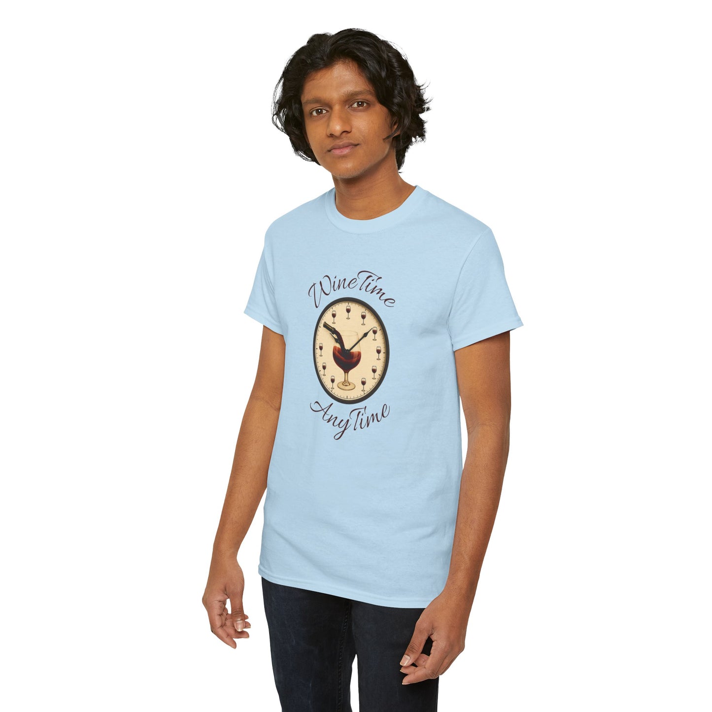 Wine Time Anytime T-Shirt Clever Wine Lover's Tee Wine Shirt