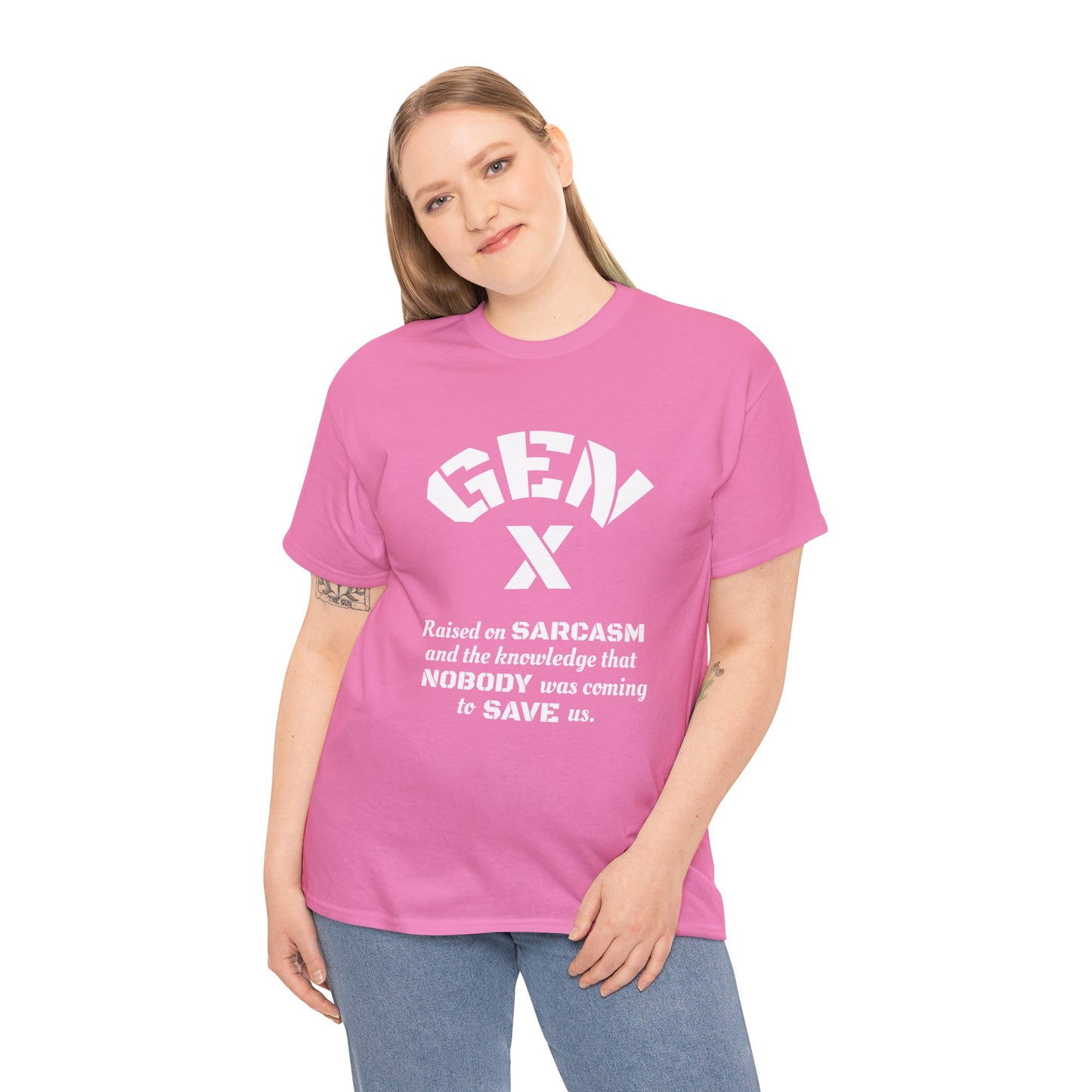 GEN X Raised on Sarcasm T-Shirt Generation X Pride Tee Proud Gen X Shirt