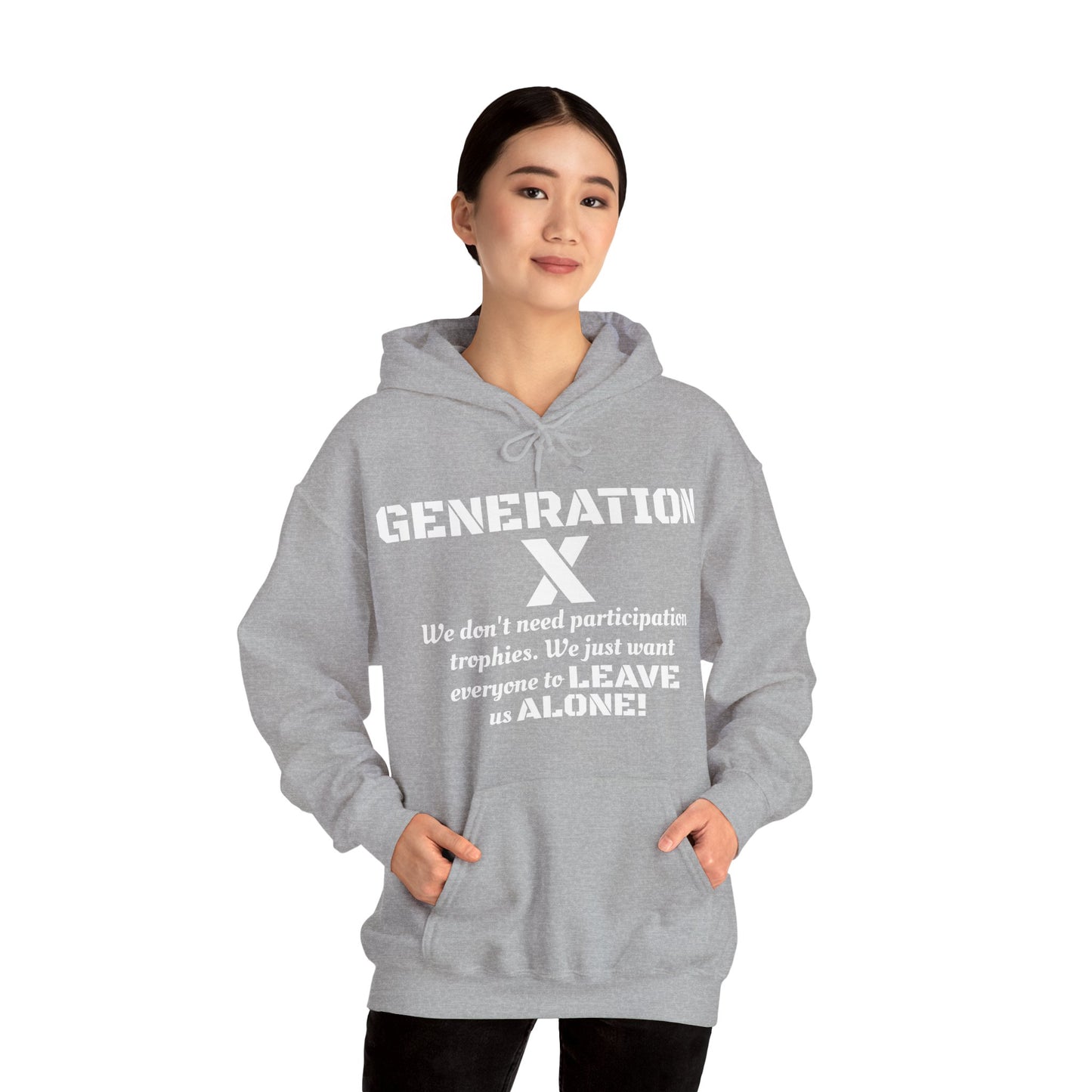 Generation X Hoodie – Leave Us Alone Hoodie | Retro, Bold & Proud l Gen X Shirt