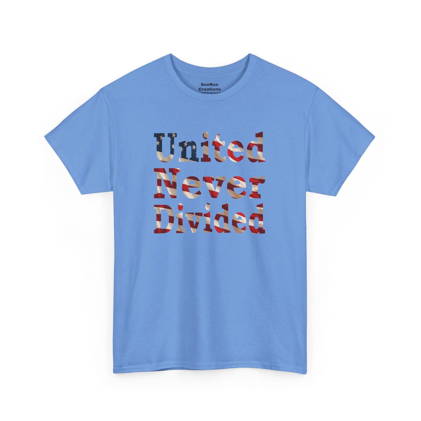 United Never Divided T-Shirt – Patriotic American Flag Shirt - Show Your American Pride Tee