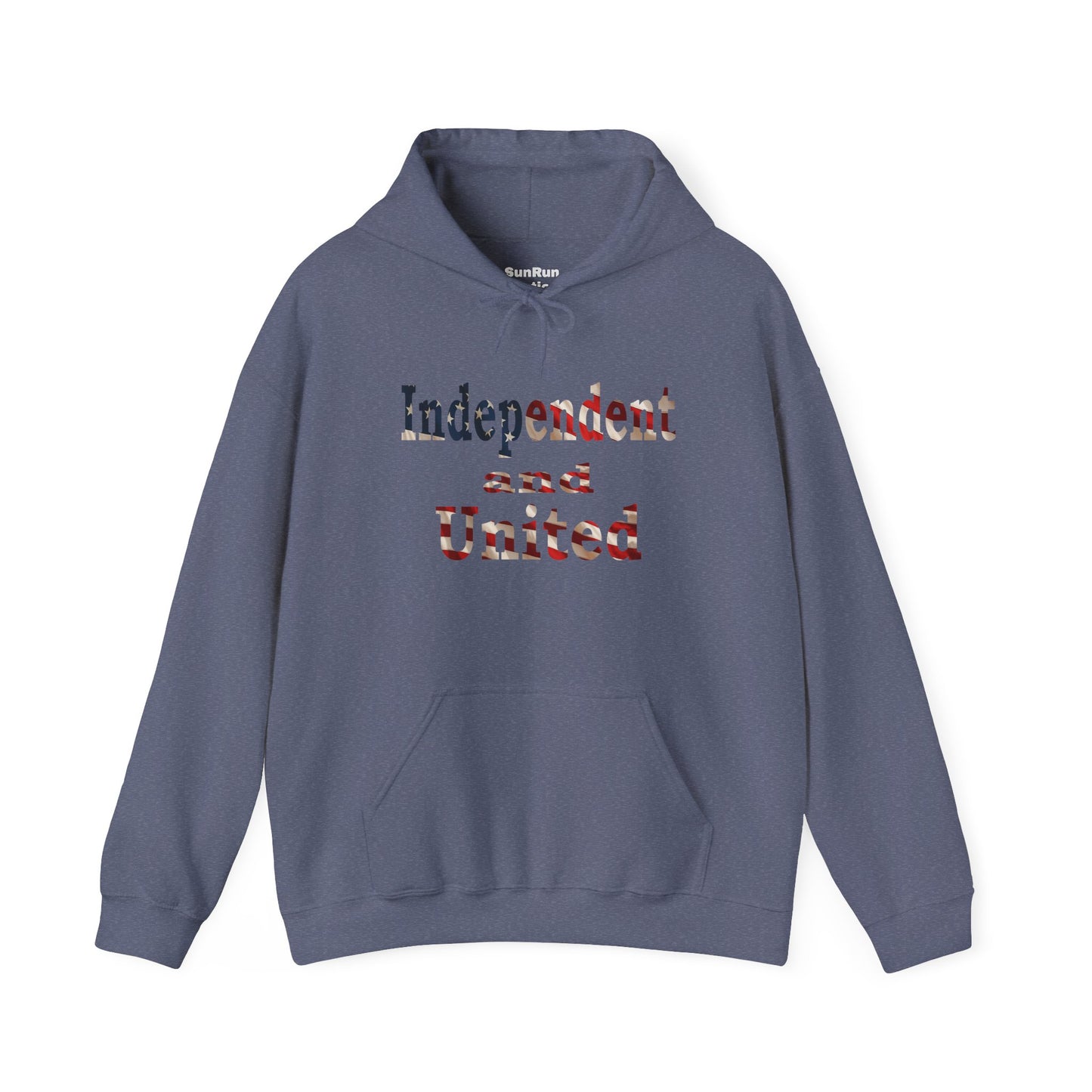 Independent and United Hoodie – Patriotic American Flag Shirt - Celebrate Strength & Unity American Pride Sweatshirt