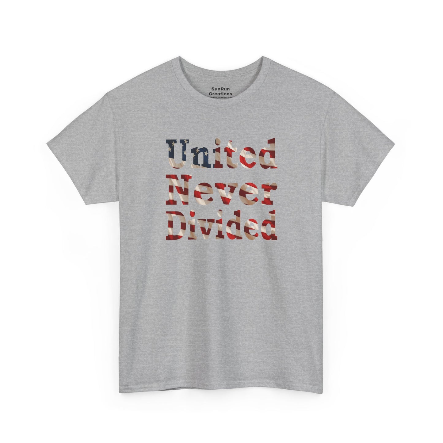 United Never Divided T-Shirt – Patriotic American Flag Shirt - Show Your American Pride Tee