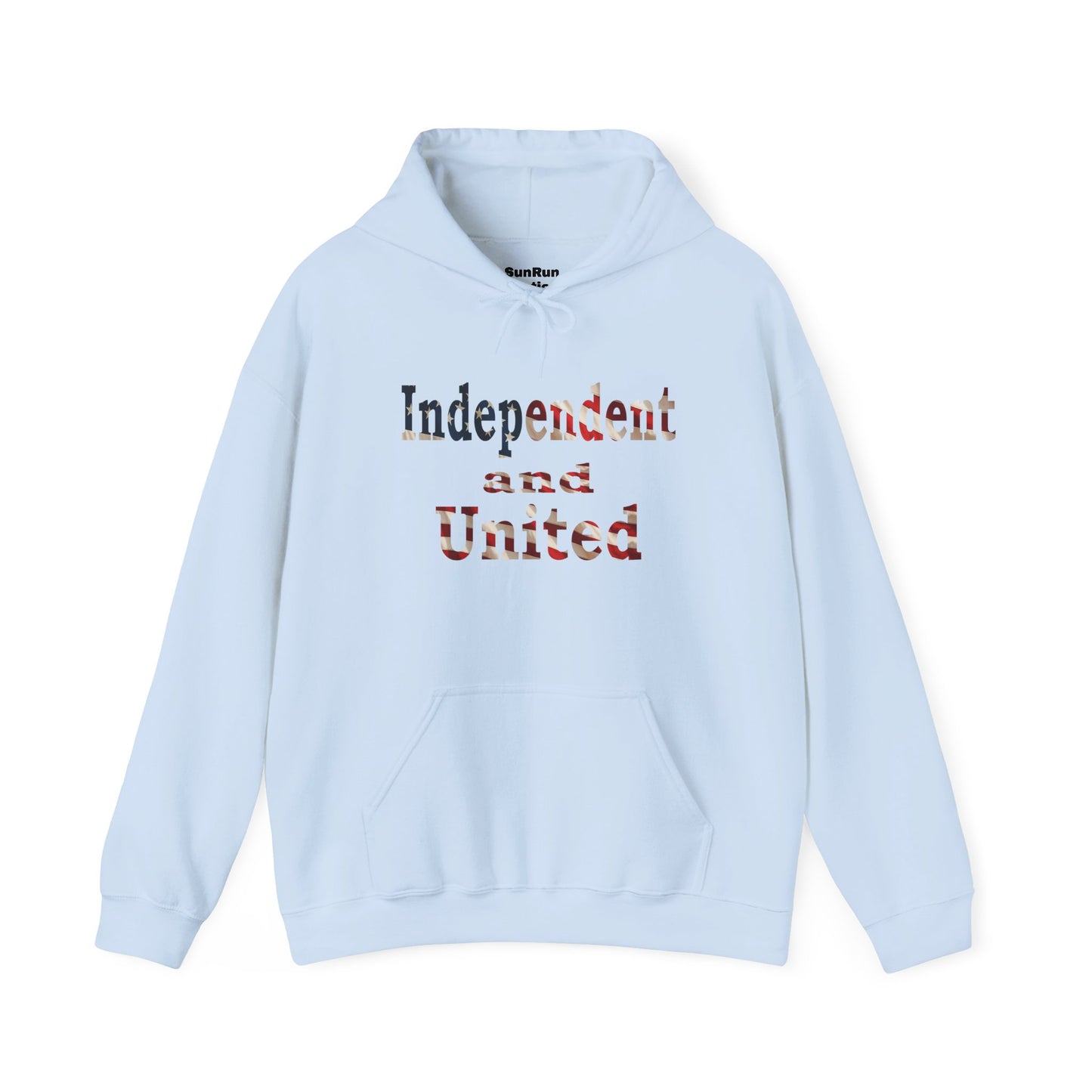 Independent and United Hoodie – Patriotic American Flag Shirt - Celebrate Strength & Unity American Pride Sweatshirt