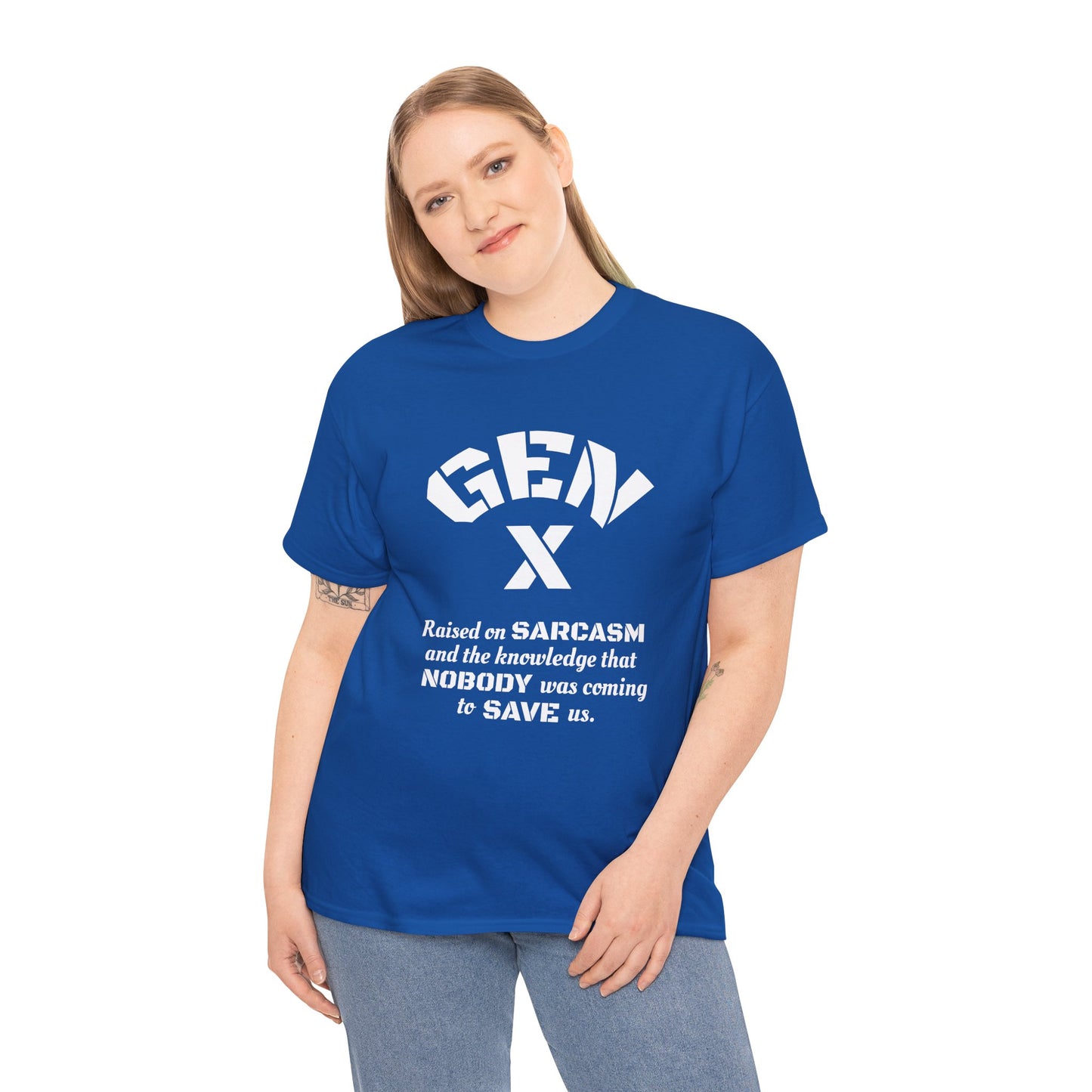 GEN X Raised on Sarcasm T-Shirt Generation X Pride Tee Proud Gen X Shirt